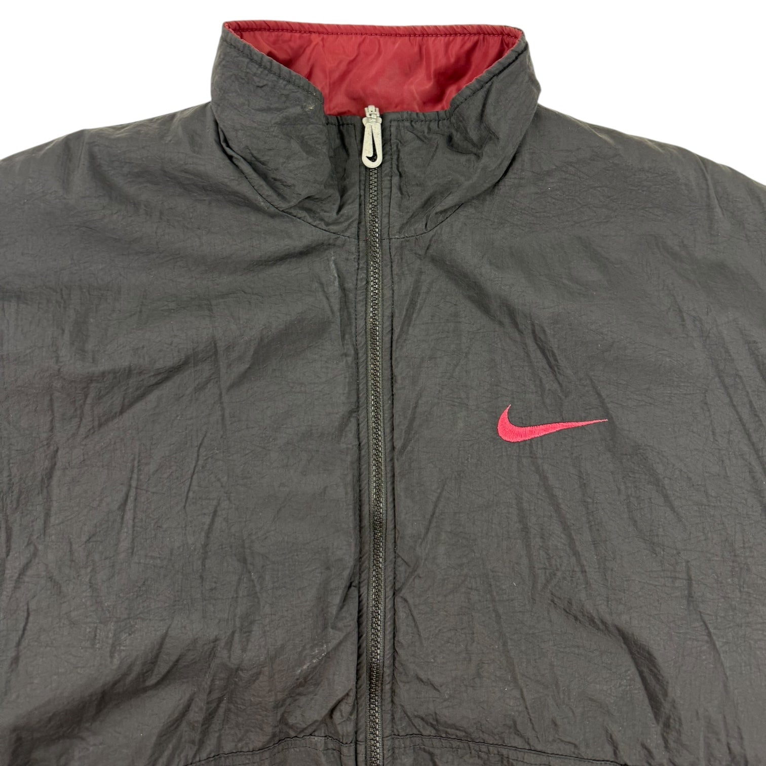 Vintage Nike Reversible Puffer Jacket Black/Burgundy