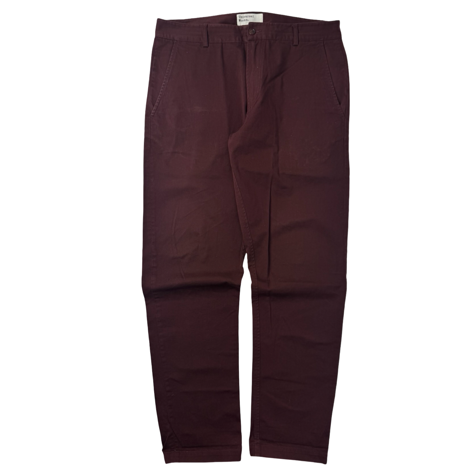 Universal Works Chino Pant Bottom Wine Burgundy