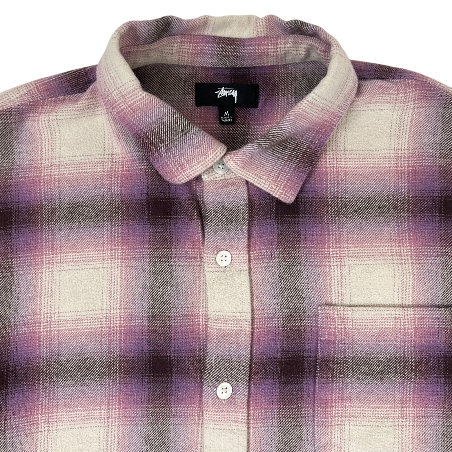 Stussy Bay Plaid Shirt “Berry”
