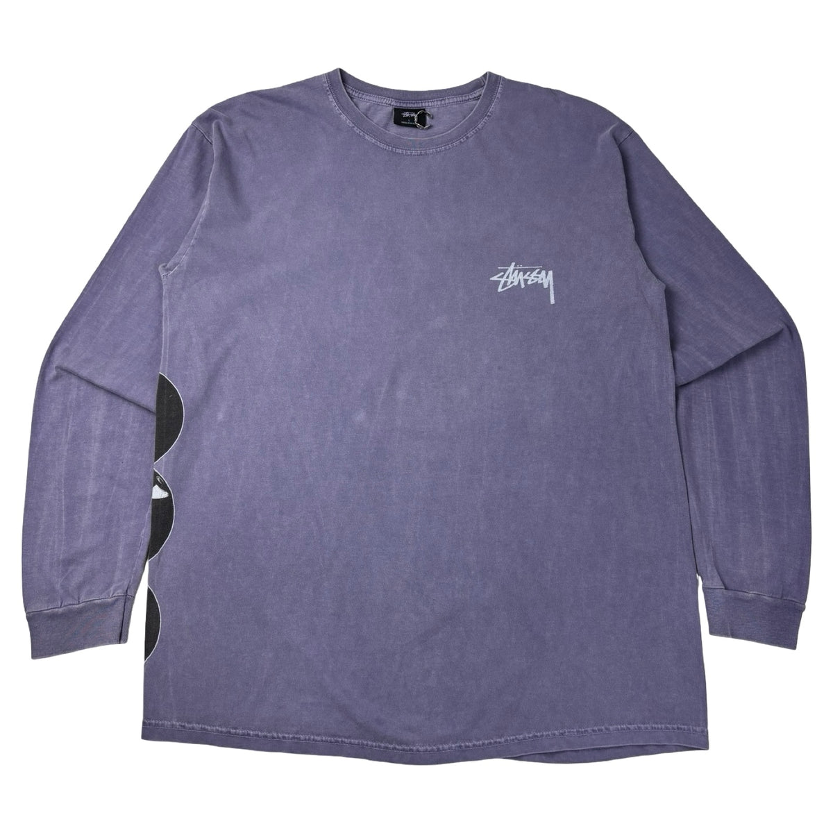 Stussy 8-Ball Stack Pigment Dyed L/S Tee Lavender