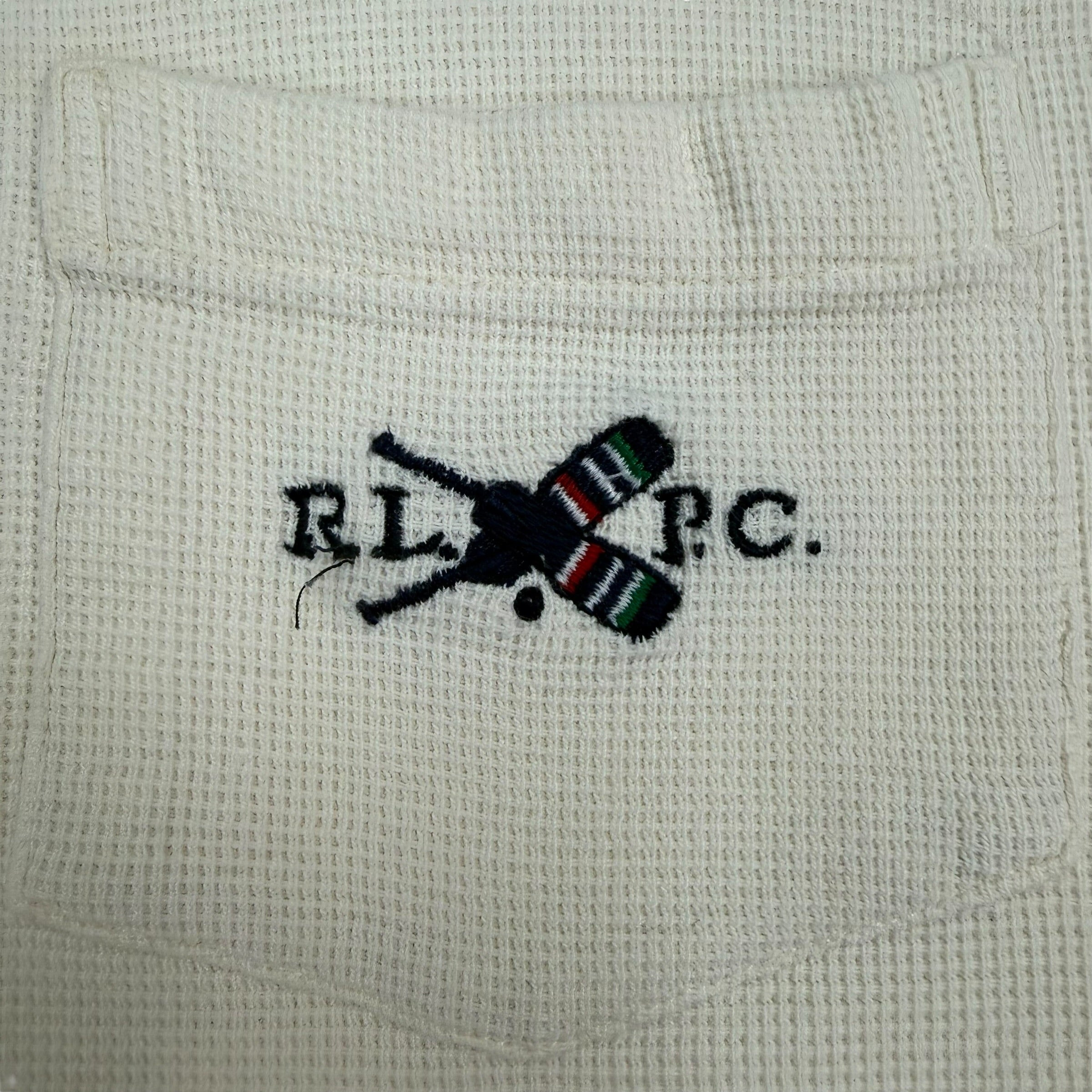 Vintage Polo Ralph Lauren Waffle Knit Tee White