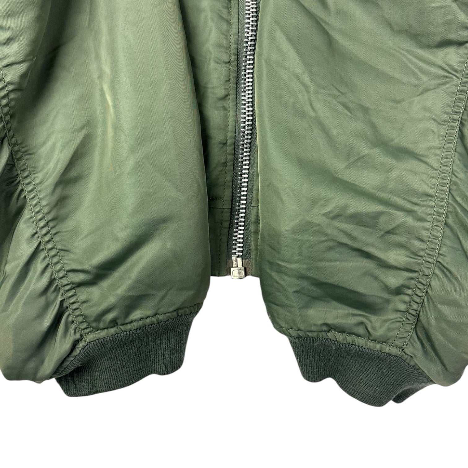 Vintage Reversible Flight Jacket Green