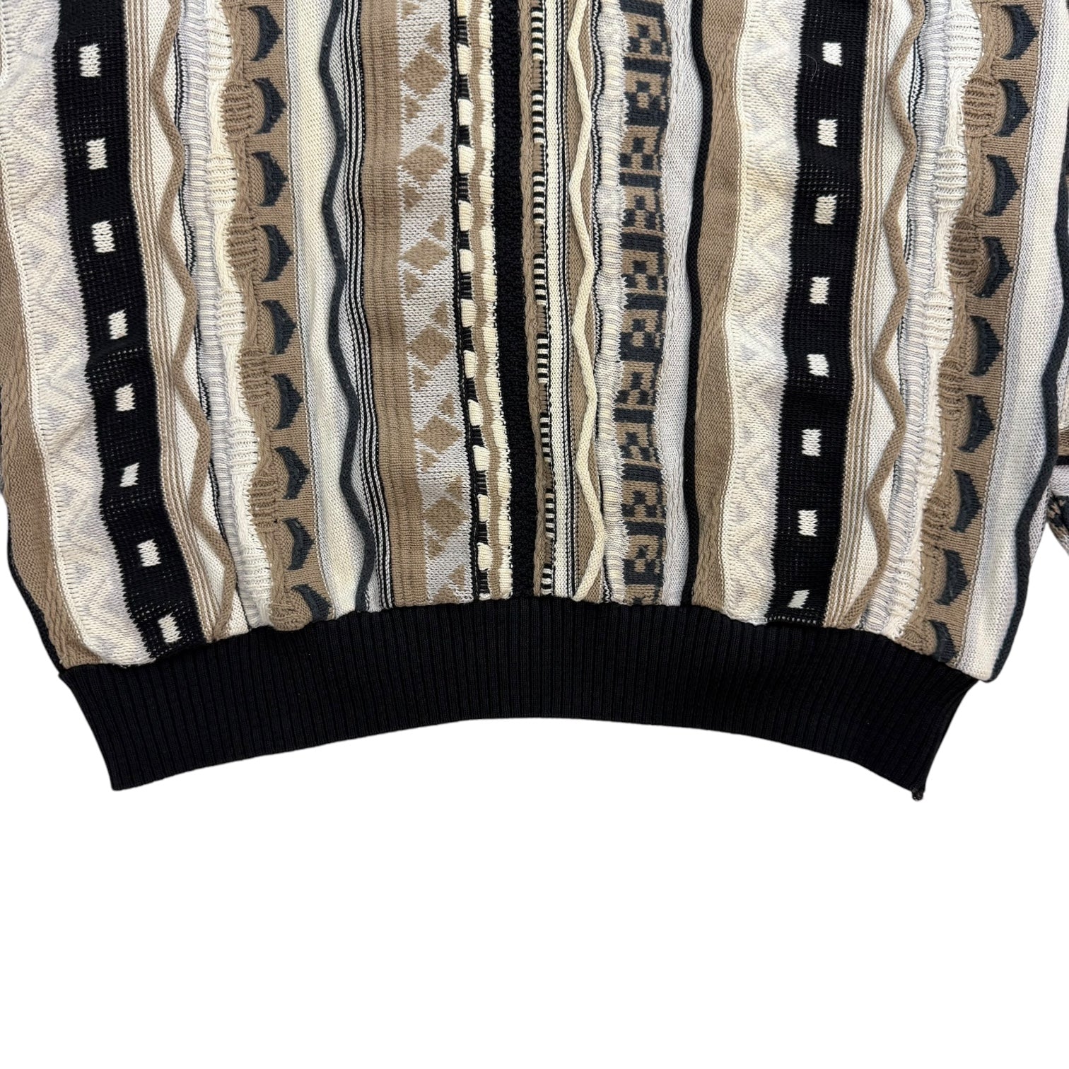 Vintage Multi Pattern Knit Sweater