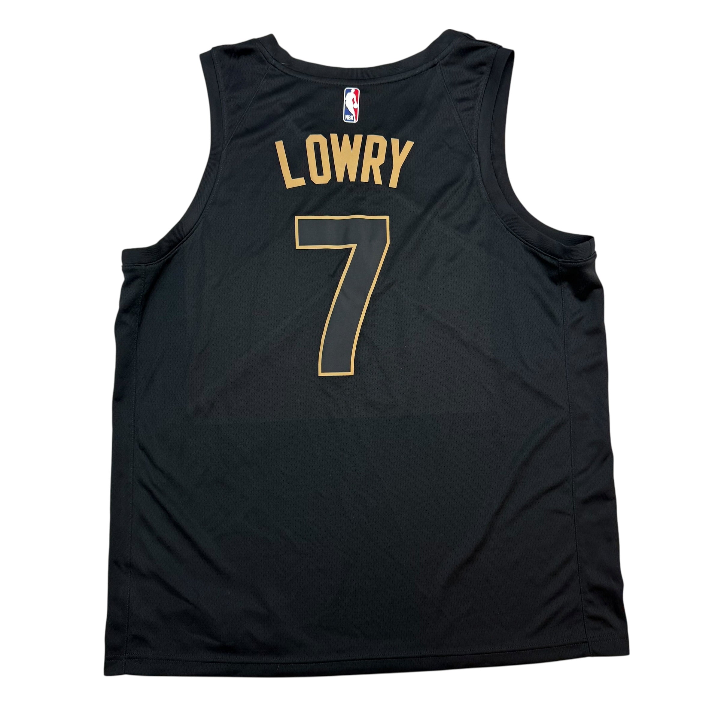 Nike Toronto Raptors OVO Kyle Lowry Jersey Black/Gold