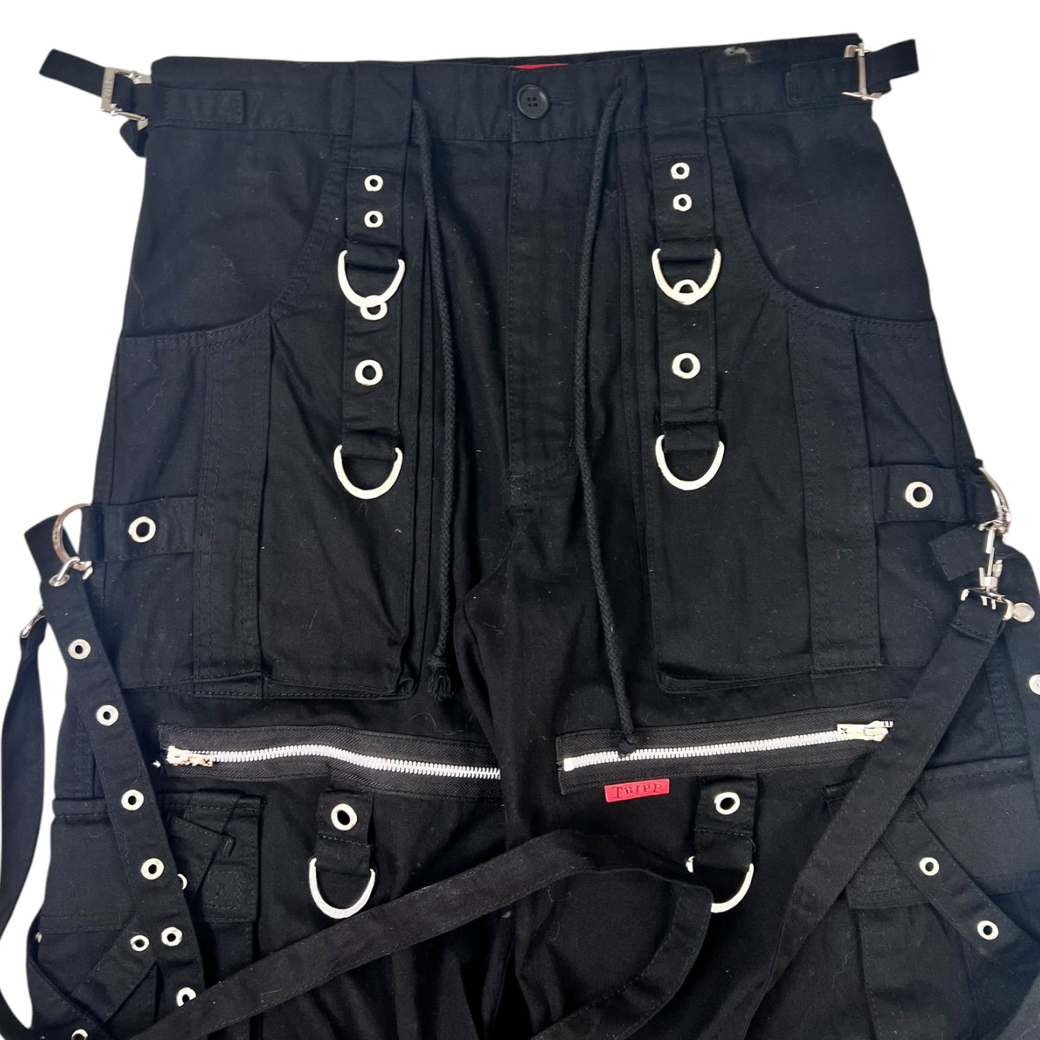 Tripp NYC X-Strap Zip Off Pants Black