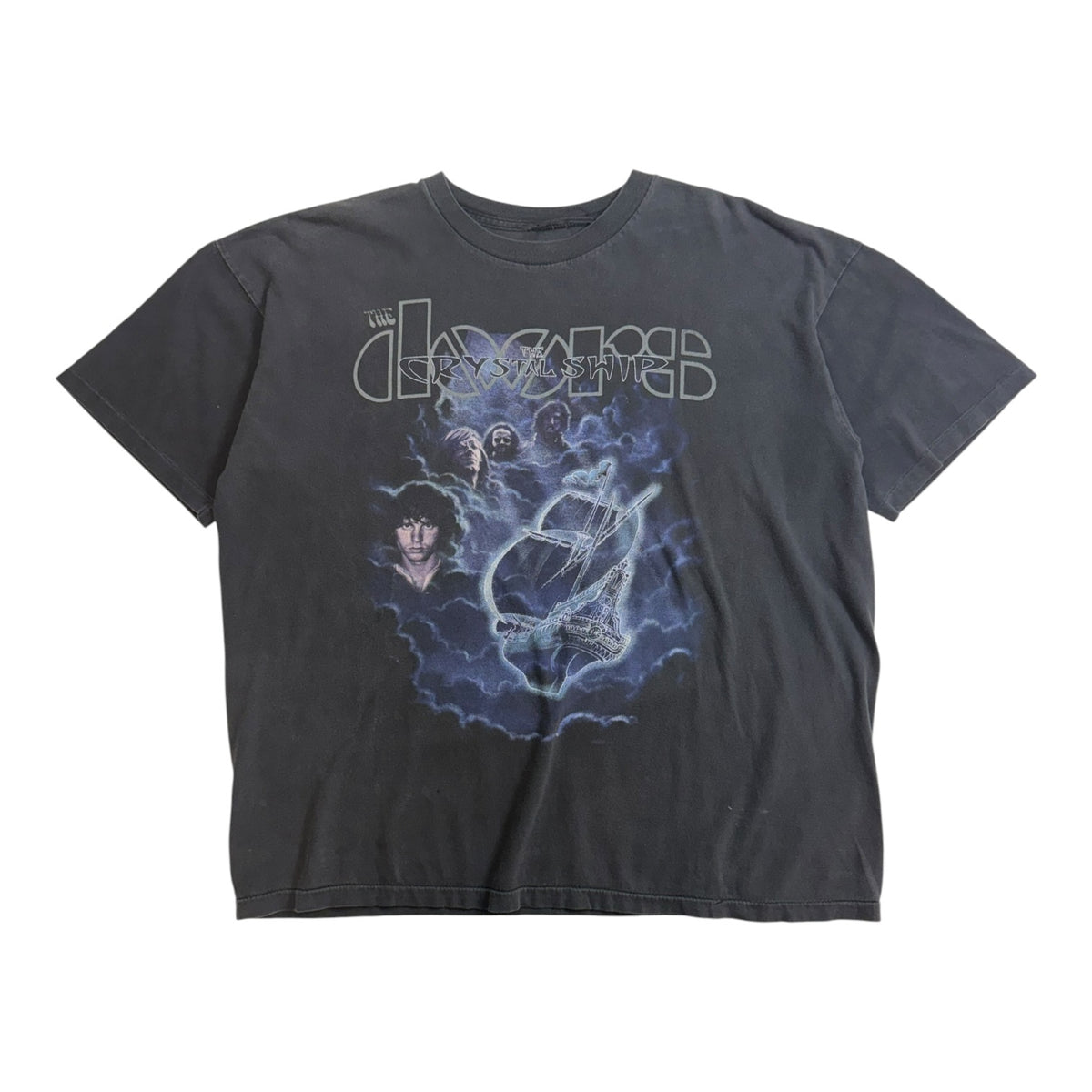 Vintage 1980s The Doors Band T-Shirt Black