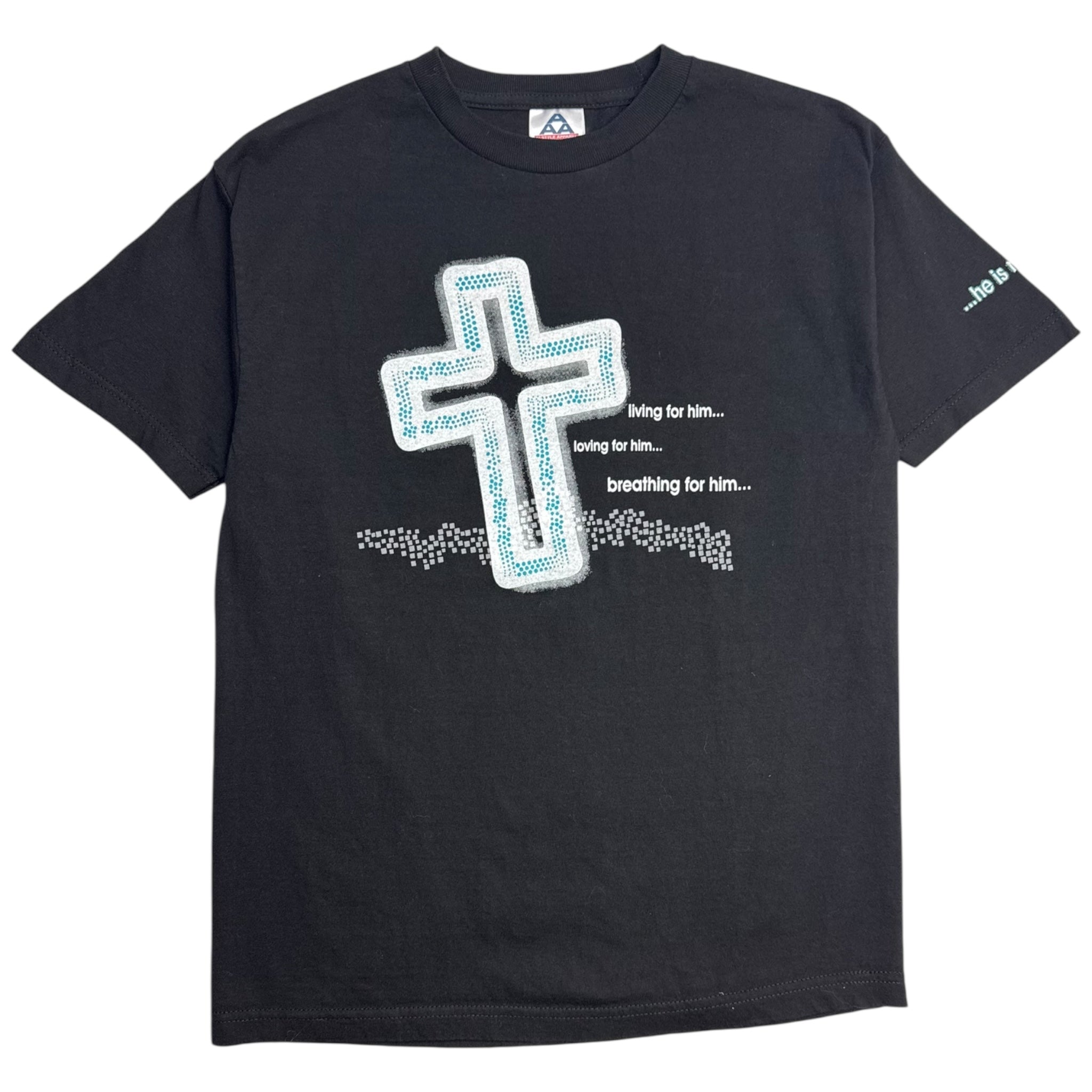 Y2K Living Loving Breathing For Him…Christian T-Shirt
