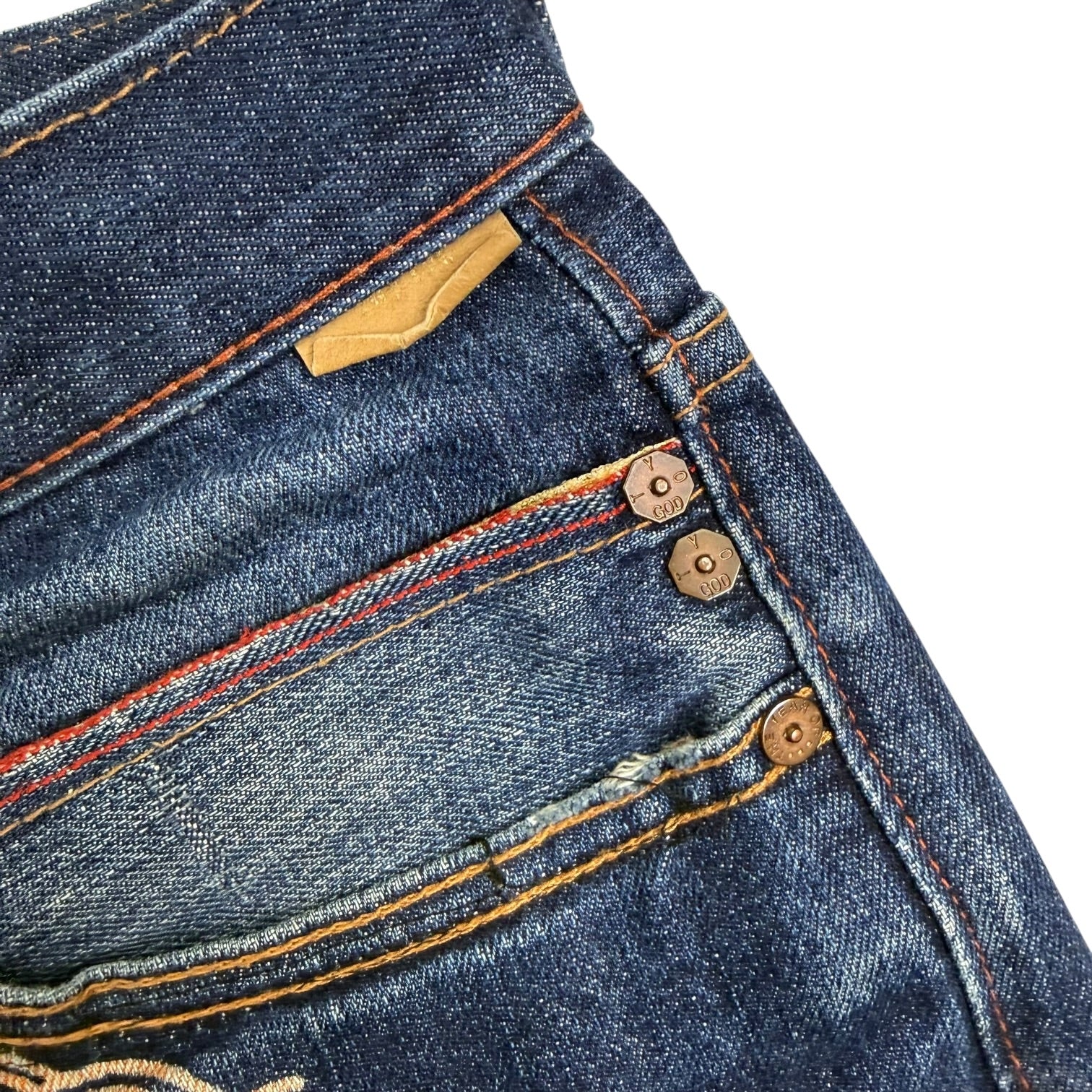 Vintage Year Of The Ocean Twelve Denim Pants Dark Wash