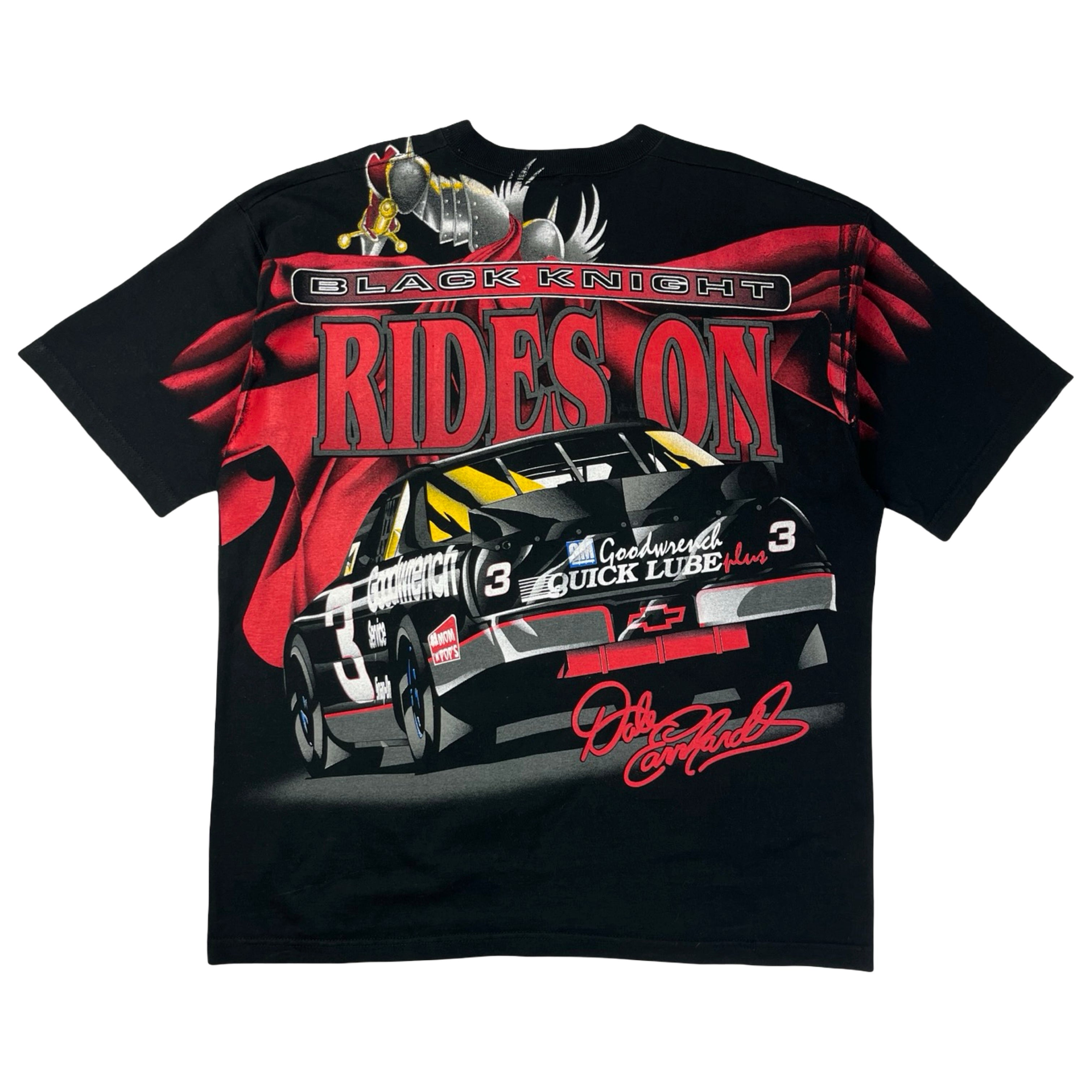 Vintage Dale Earnhardt Black Knight NASCAR AOP T-Shirt