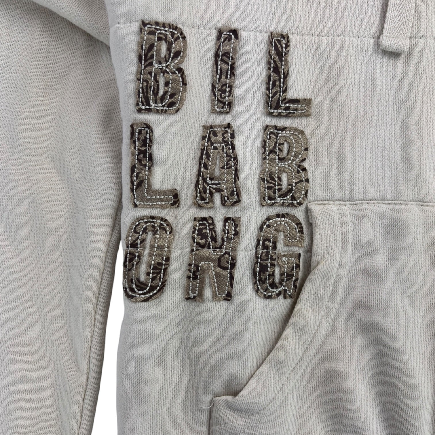 (W) Y2K Billabong Zip Up Hoodie White