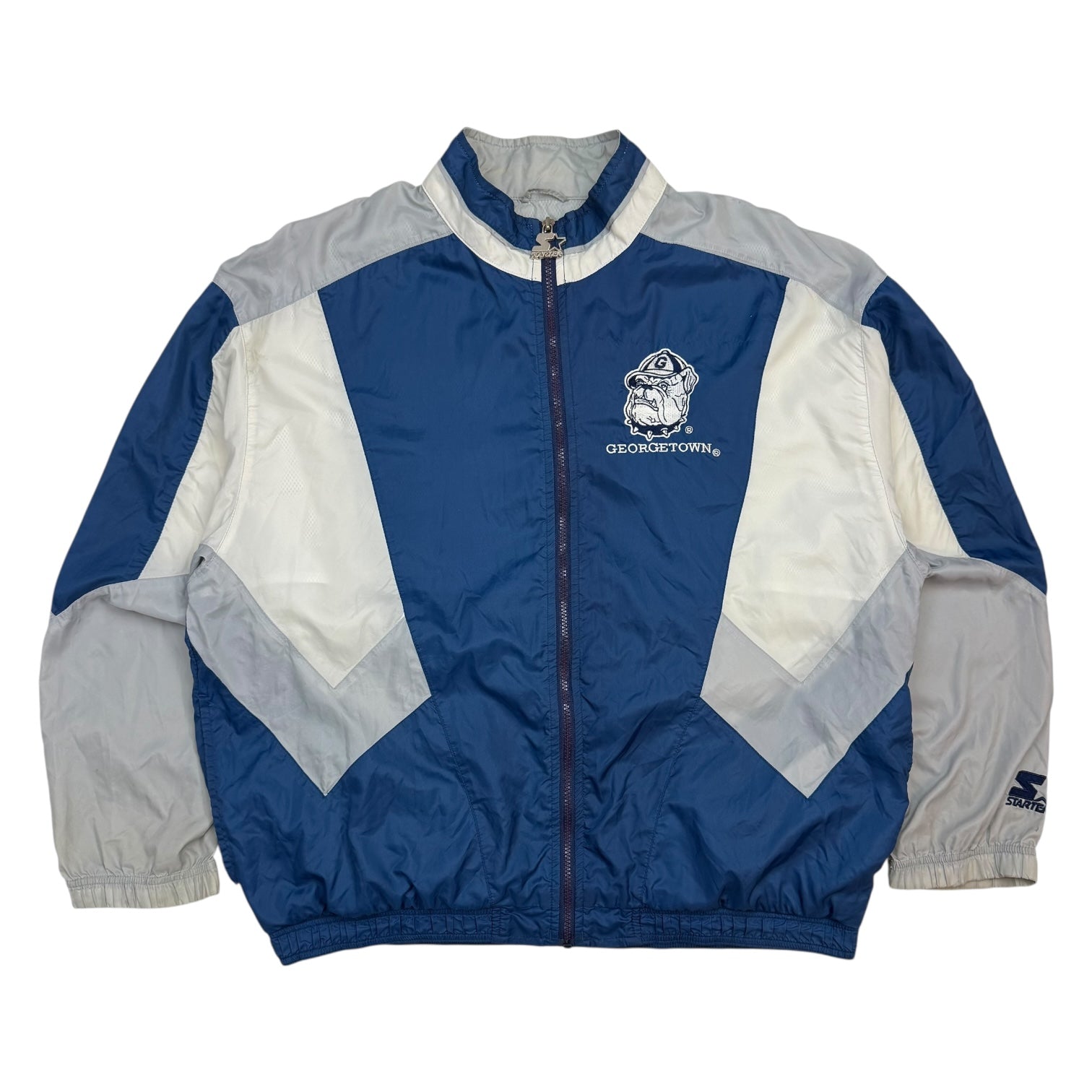 Vintage Starter Georgetown Hoyas Windbreaker Jacket Blue/White