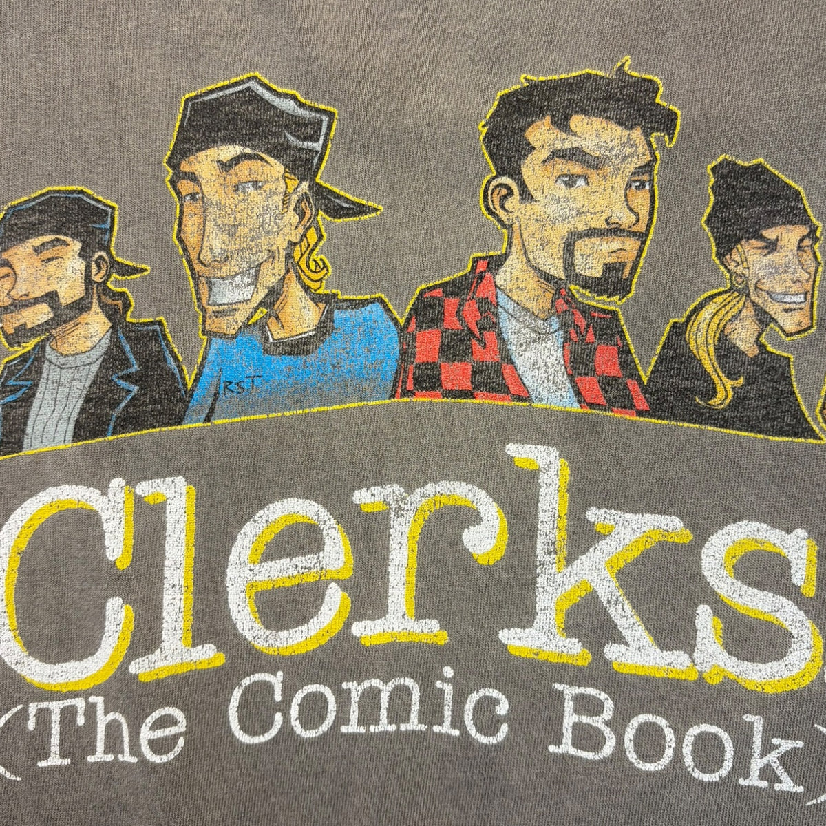 Vintage 1998 Clerks: The Comic Book Promotional T-shirt Grey