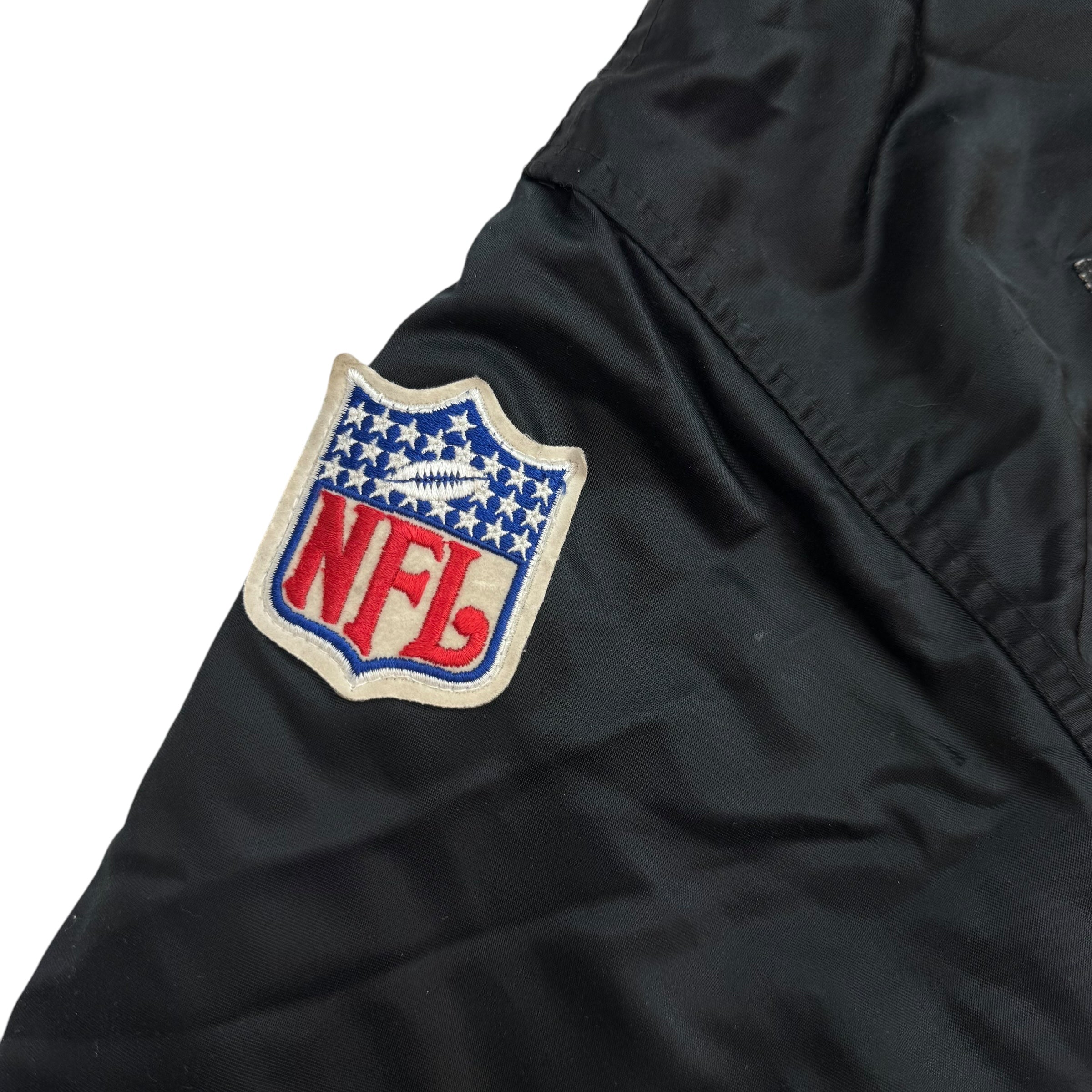 Vintage Raiders Bomber Jacket Black