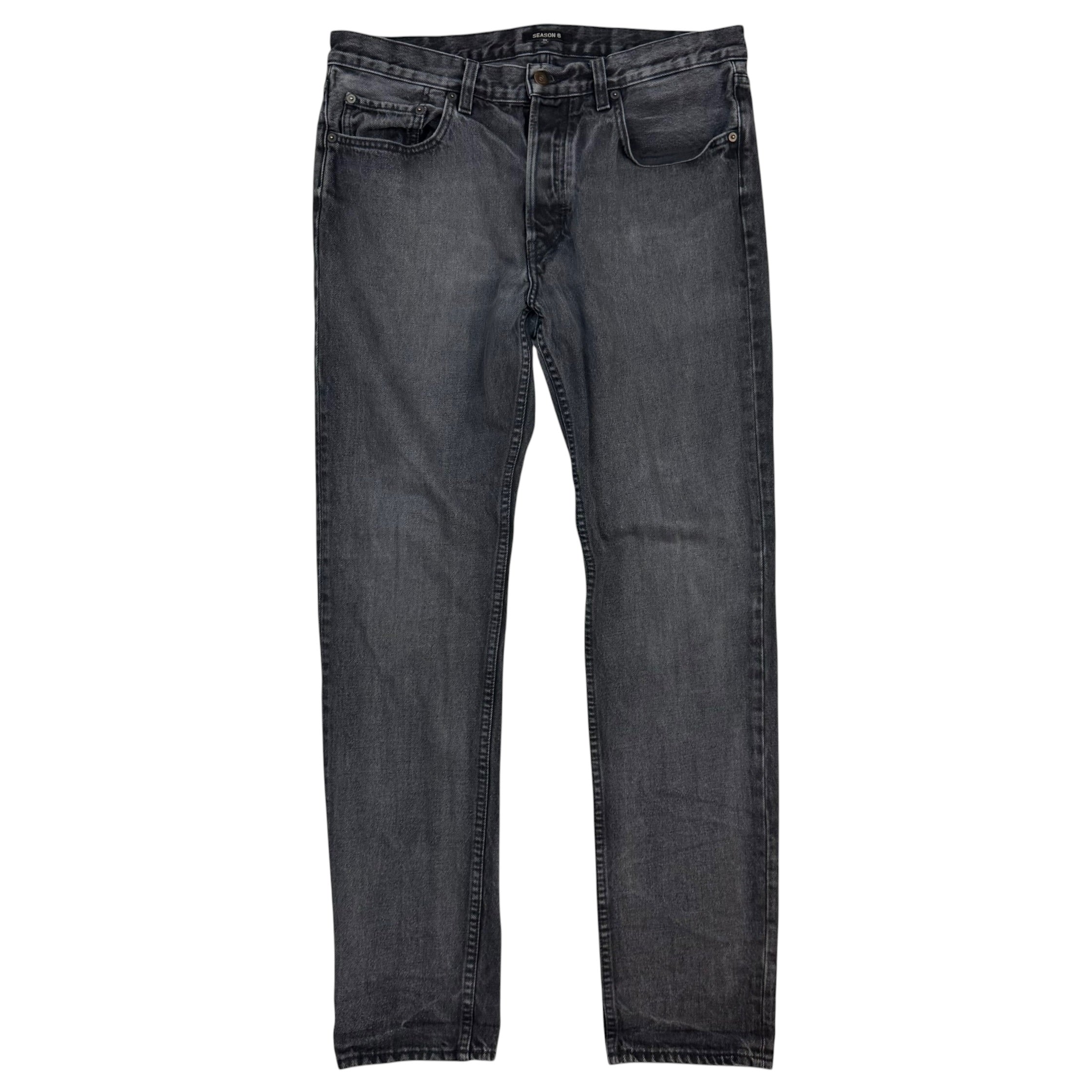Yeezy Season 6 Denim Pants Black
