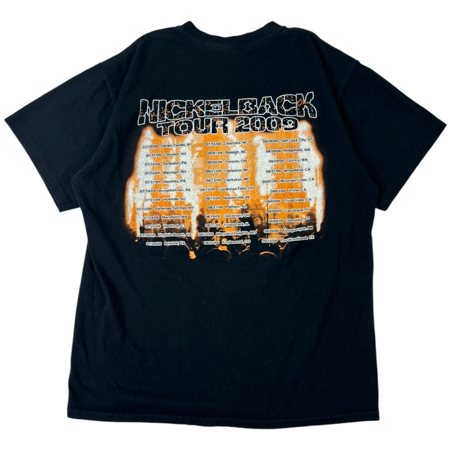 Vintage 2009 Nickelback Tour T-Shirt Black