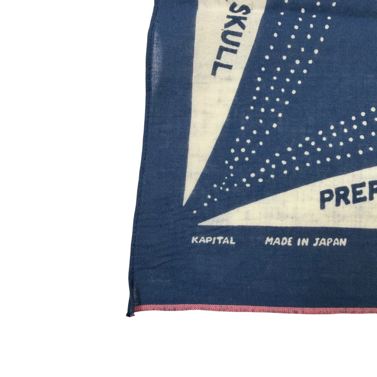 Kapital Fast Color Selvedge Edge Bandana Blue