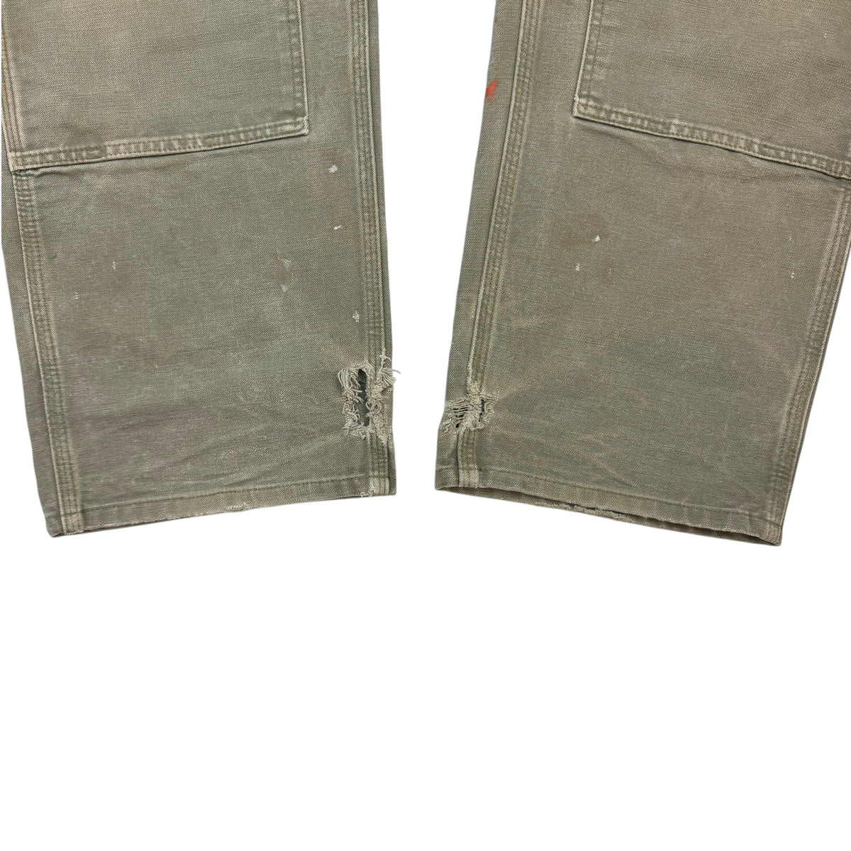 Vintage Carhartt Double Knee Pants Washed Green