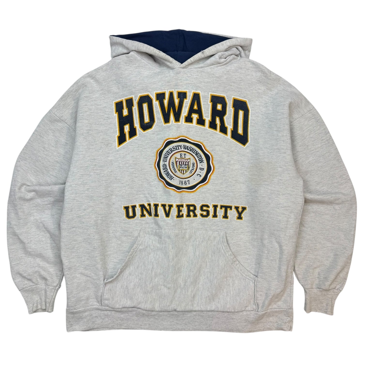 Vintage Howard University Hoodie Grey