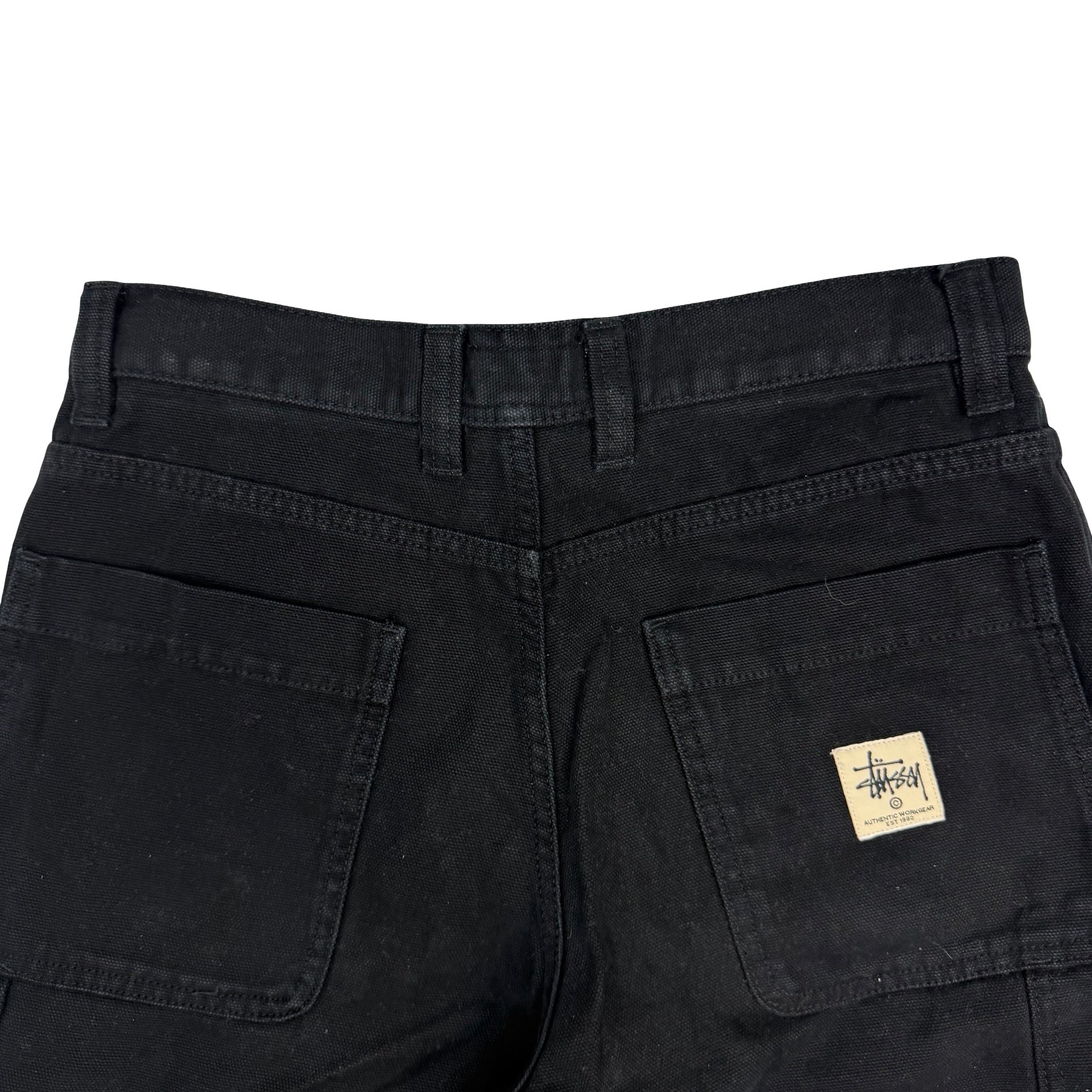 Stussy Denim Double Knee Work Pant Black
