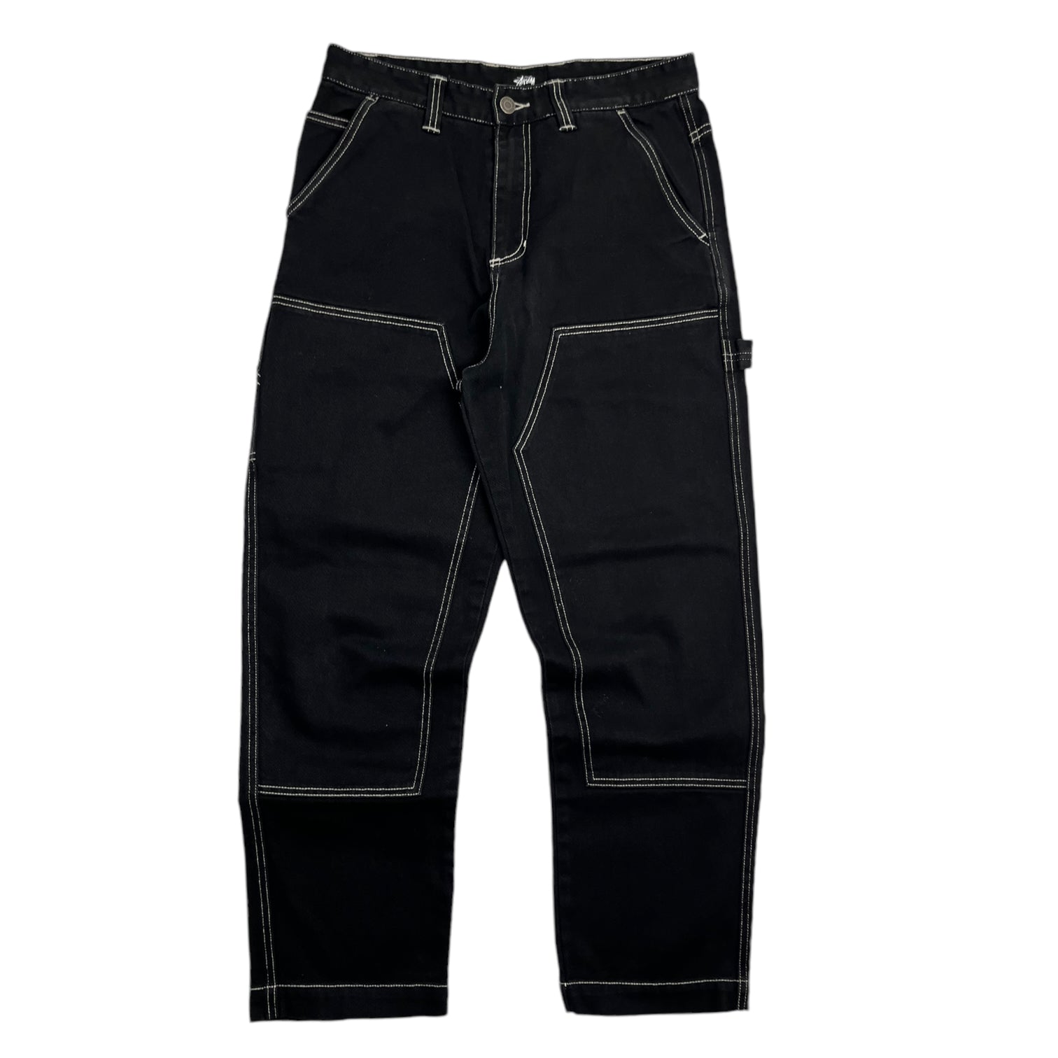 Stussy Contrast Stitch Work Pant Black