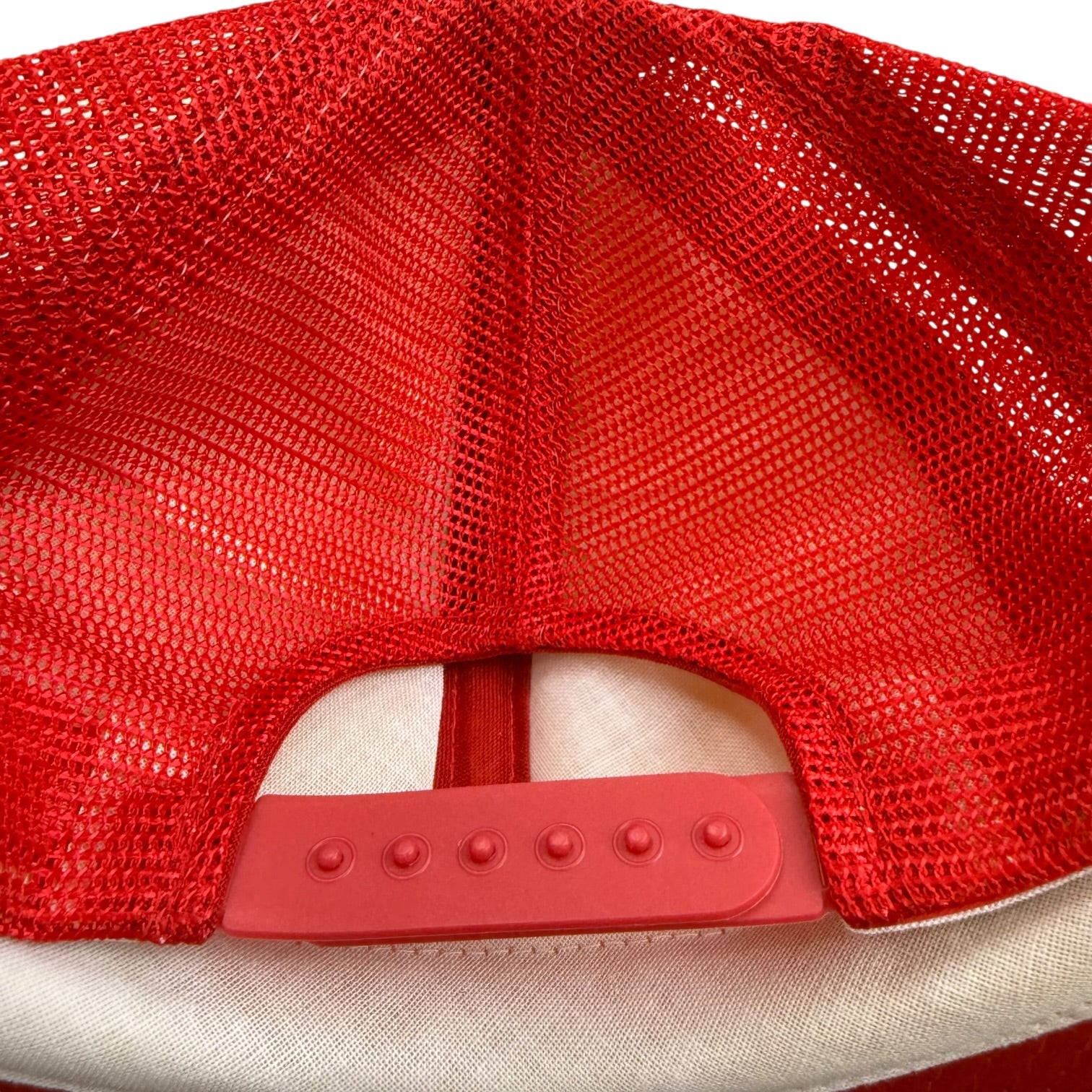 Vintage San Francisco 49ers Super Bowl XIX Mesh Trucker Hat Red