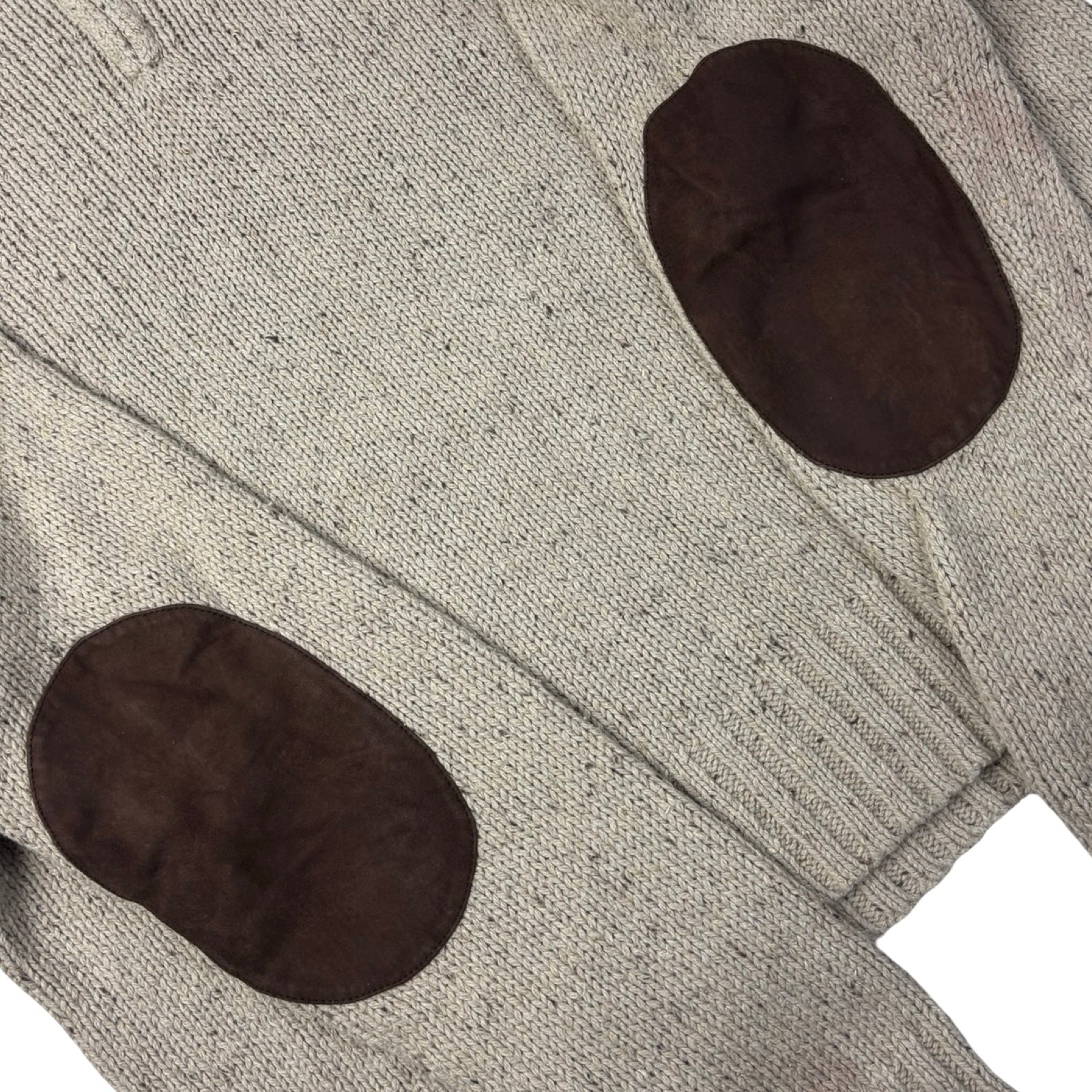 Vintage Polo Ralph Lauren Knit Quarter-Zip Cream