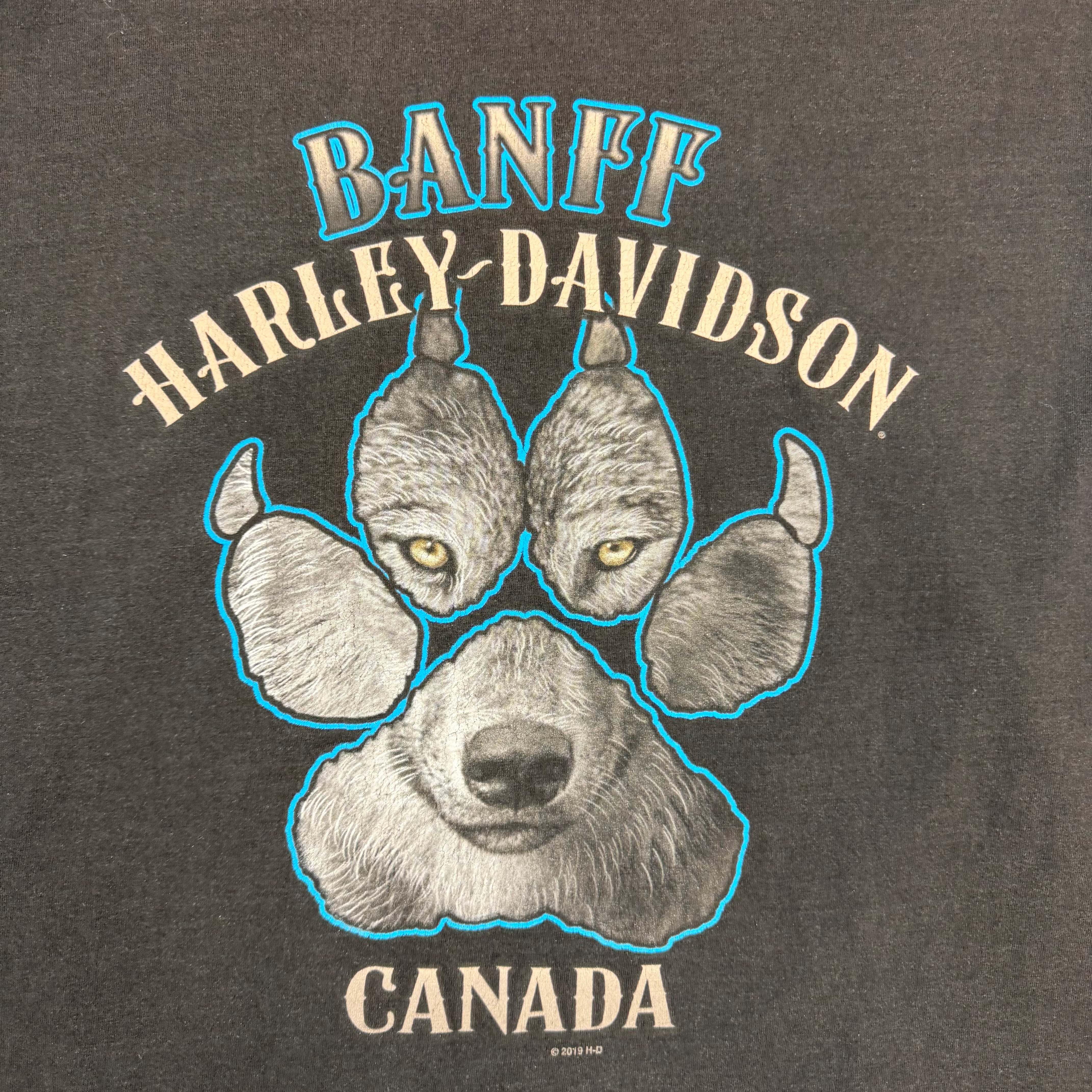 Harley Davidson Banff Wolf Longsleeve Black