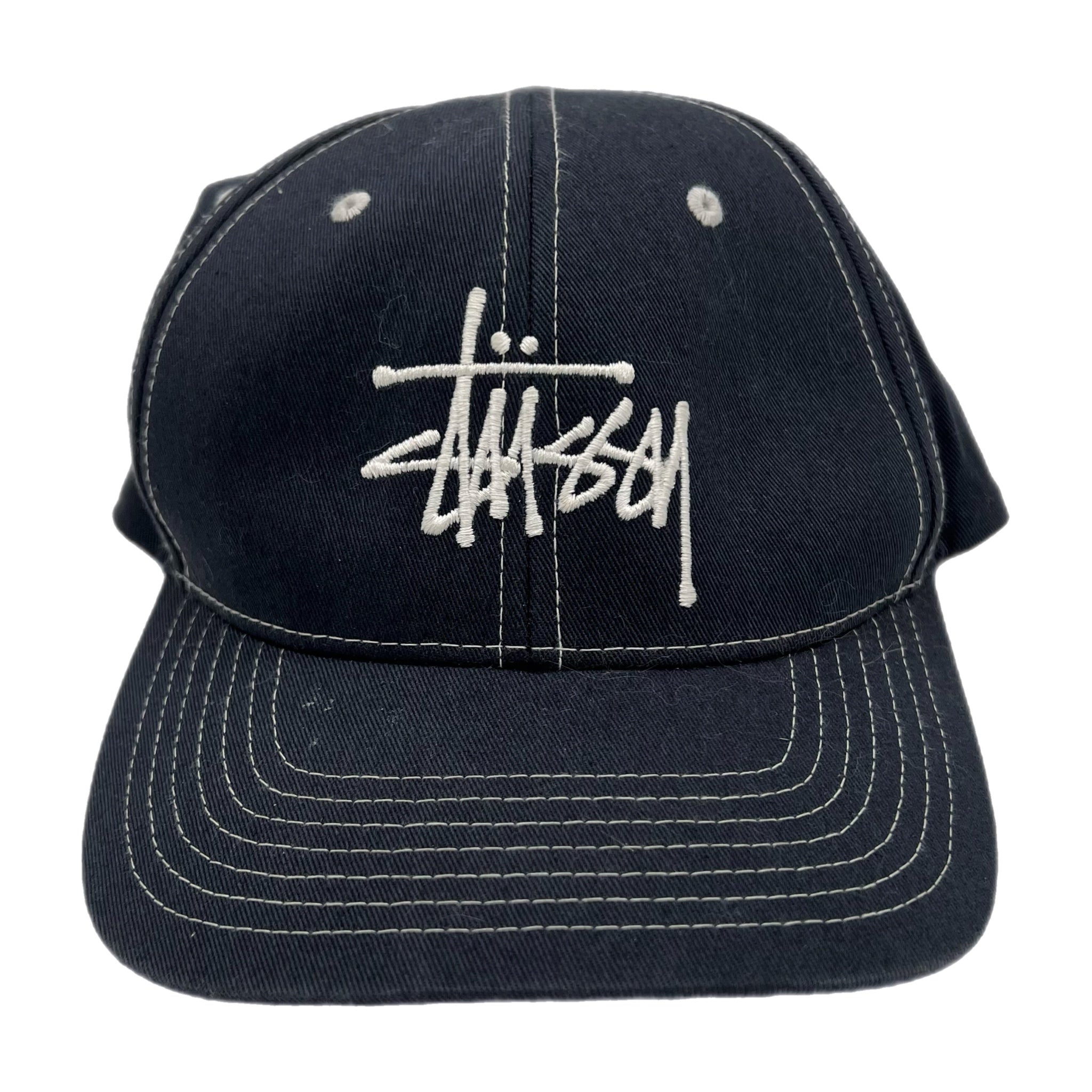 Stussy Script Hat Dark Blue