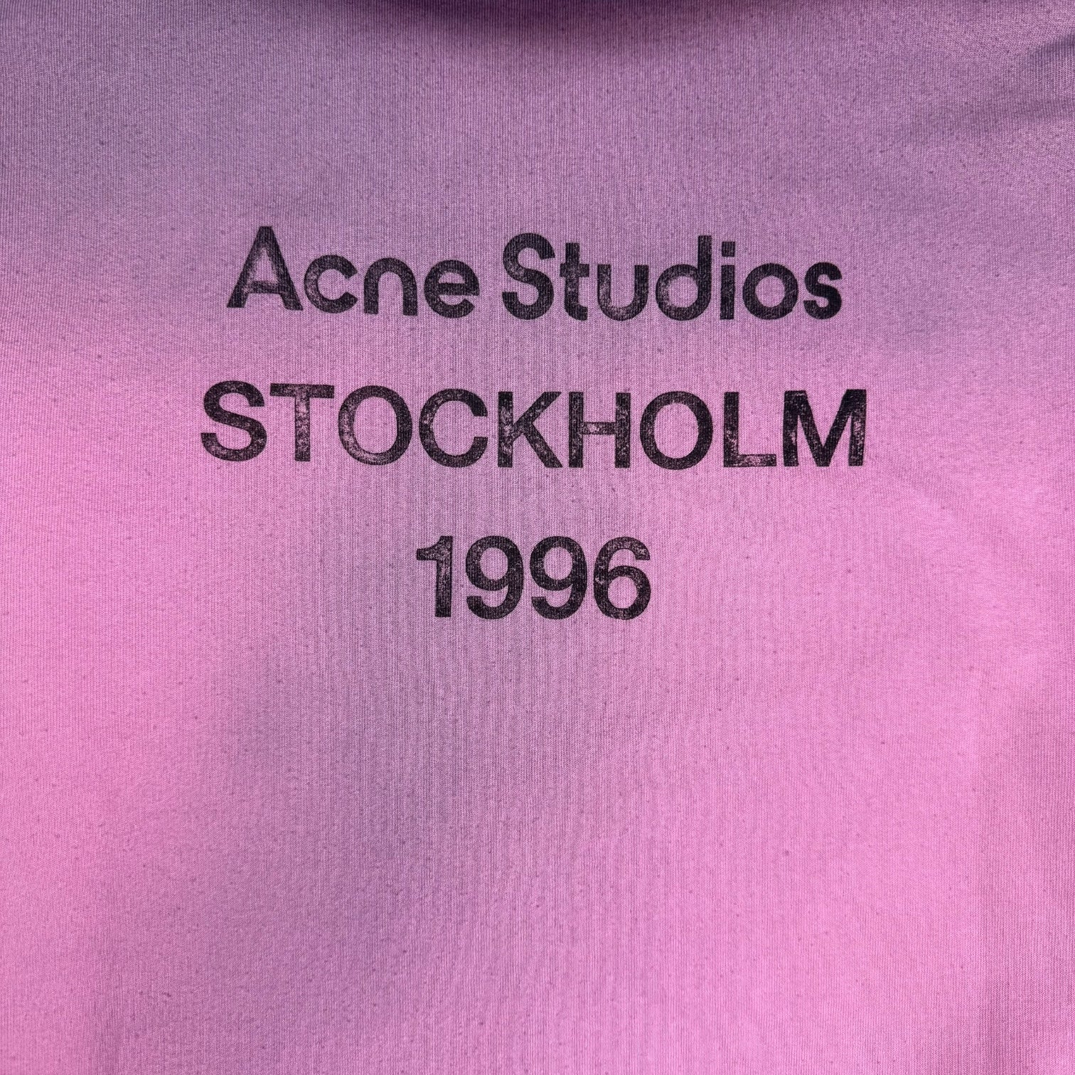 Acne Studios Stockholm 1996 Hoodie Garment Dye Pink