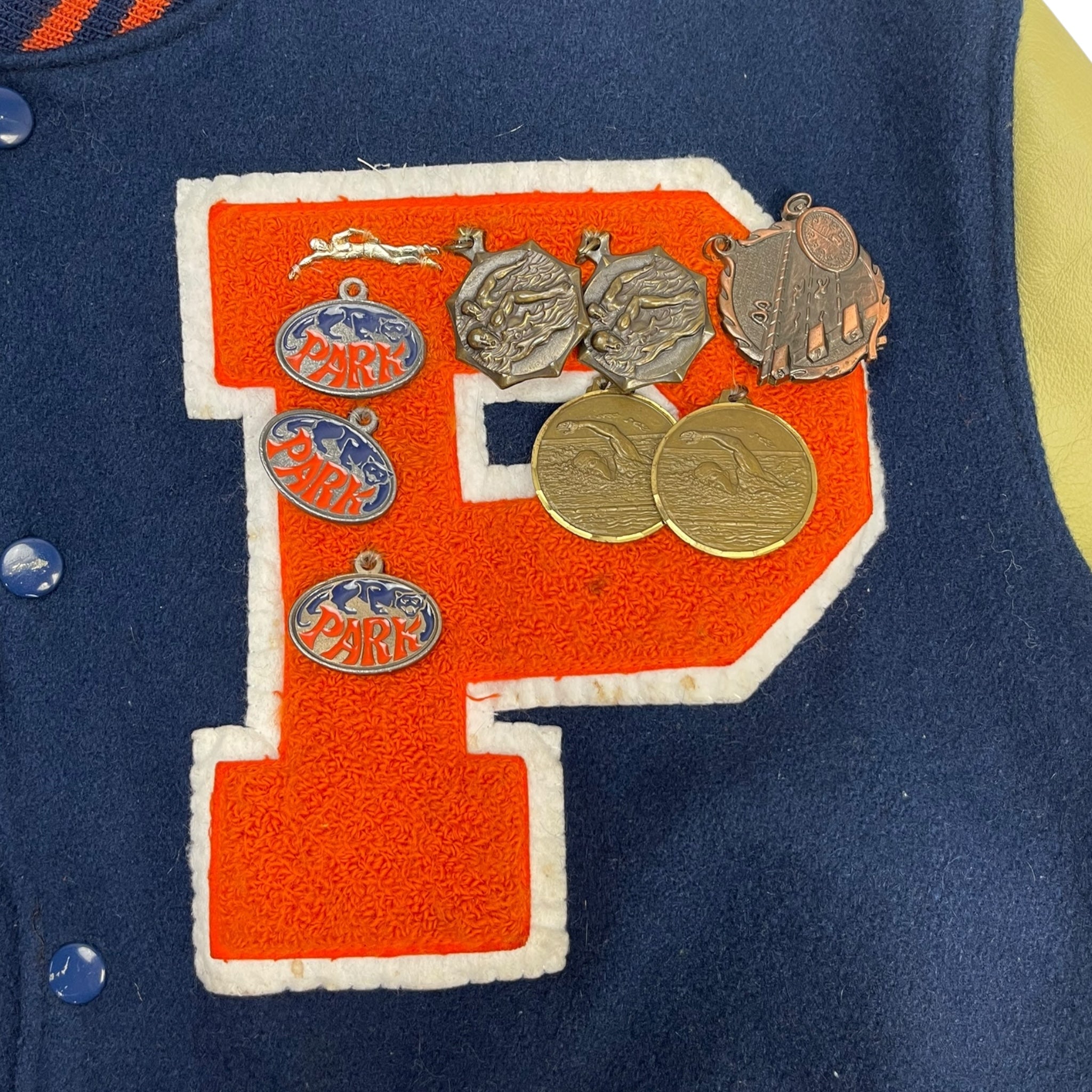 Vintage Washington Park Varsity Medal Jacket