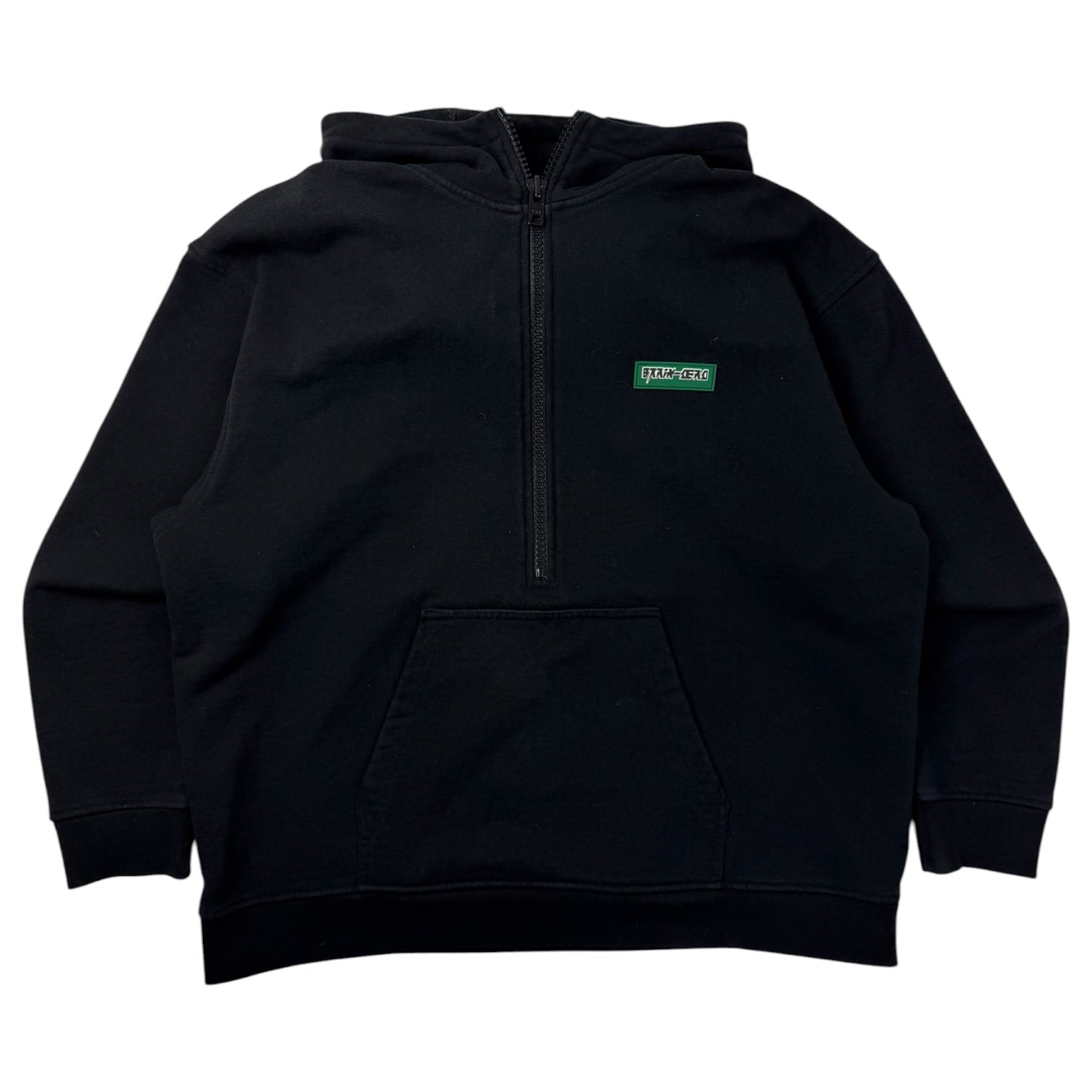 Brain Dead Half-Zip Hoodie Black