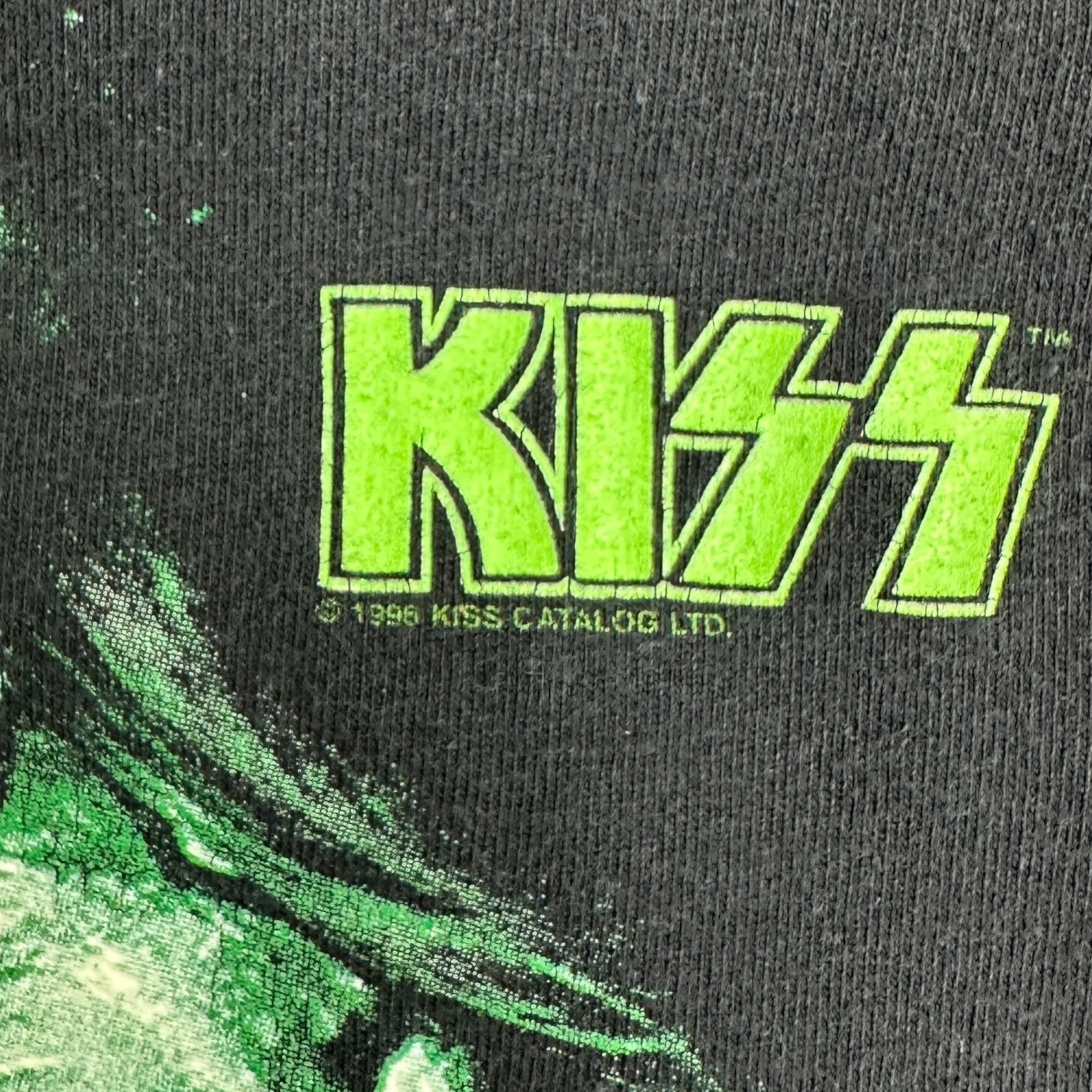 1996 Kiss Glow in the Dark Tour Tee Black