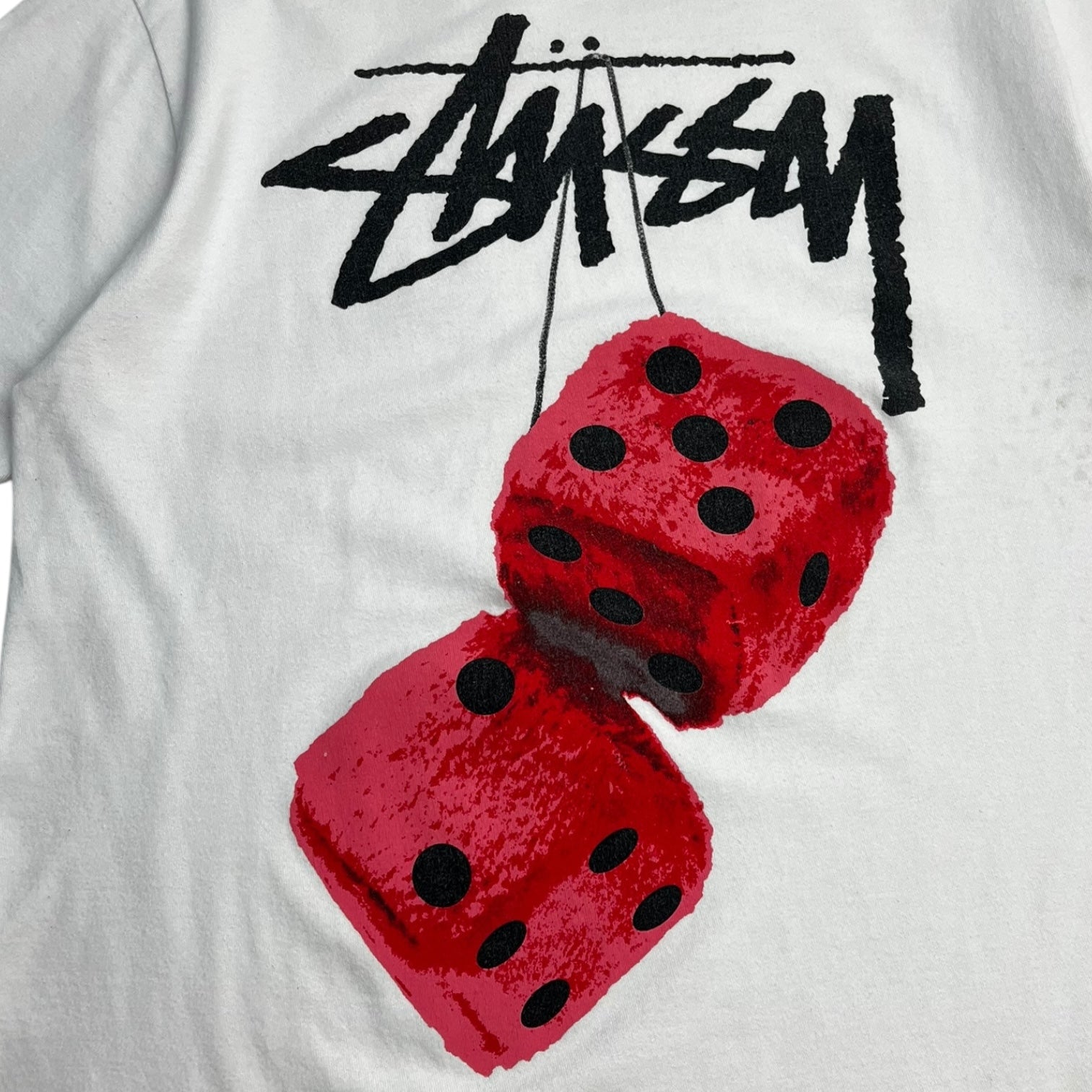 Stussy Plush Dice T-Shirt White