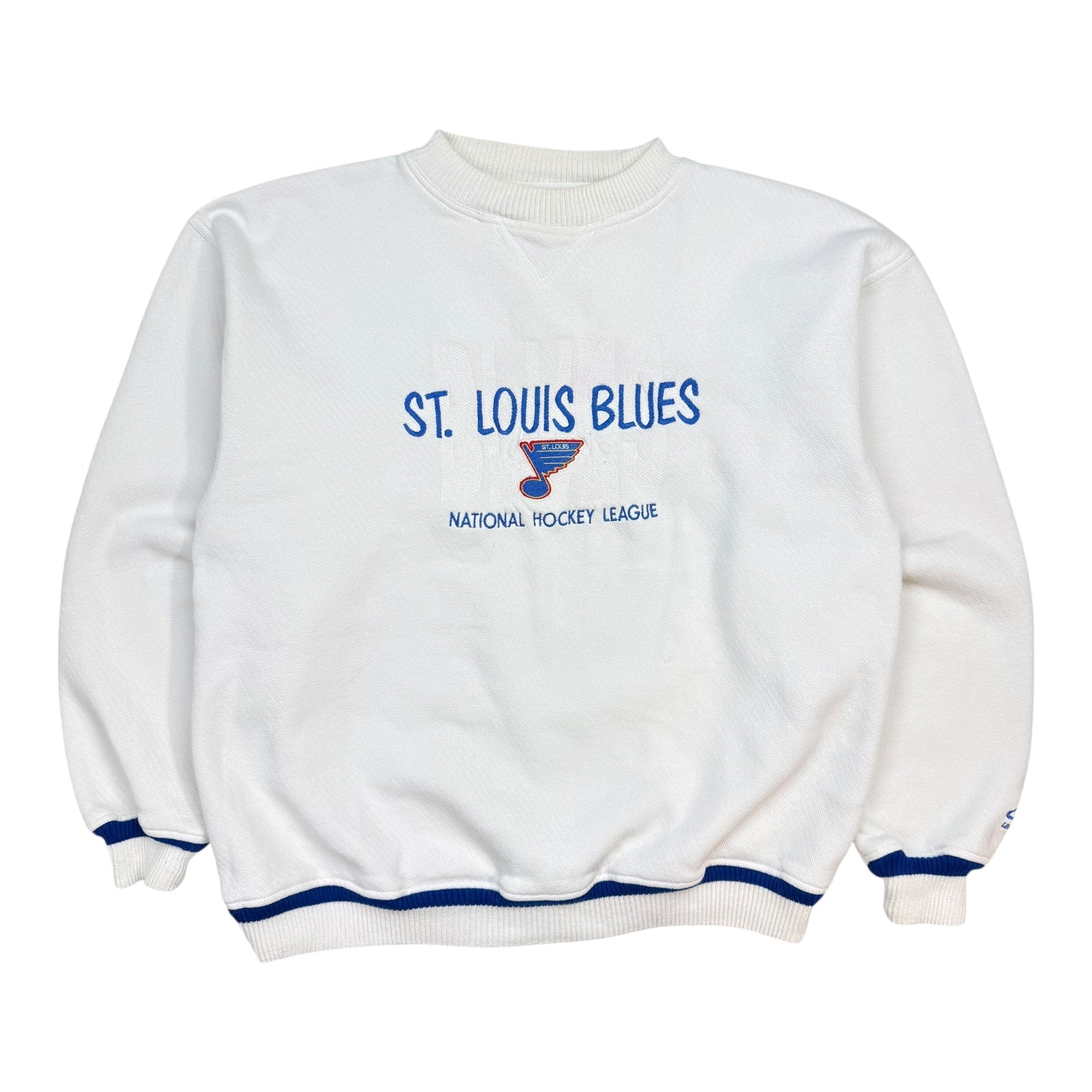 Vintage St Louis Blues Crewneck White