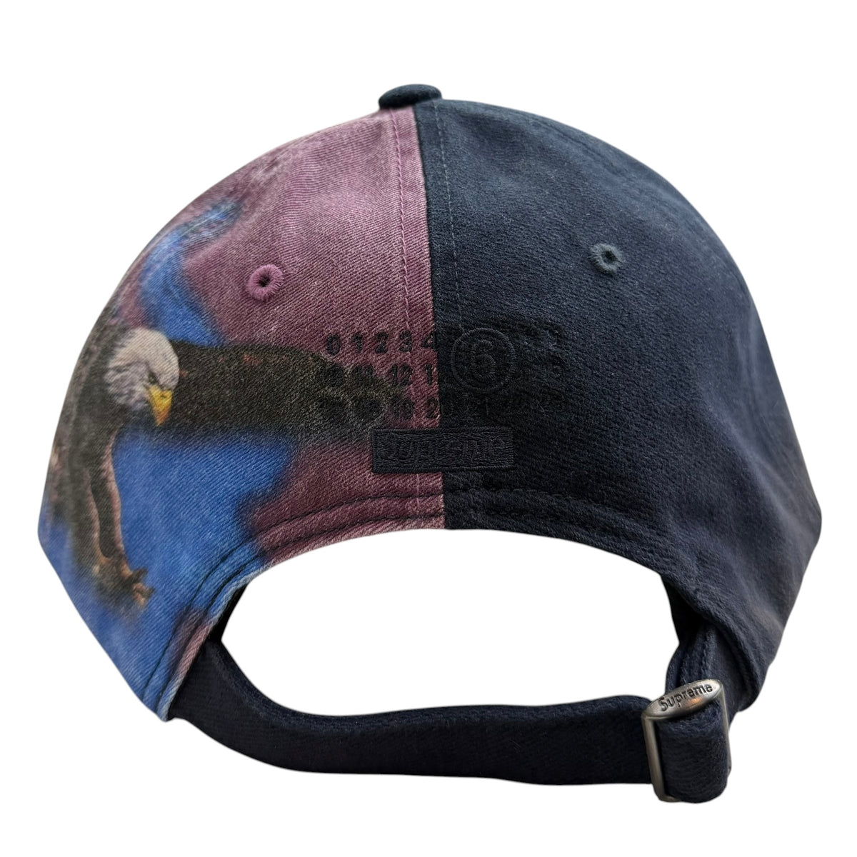 Supreme x MM6 Maison Margiela Split 6-Panel Hat Purple