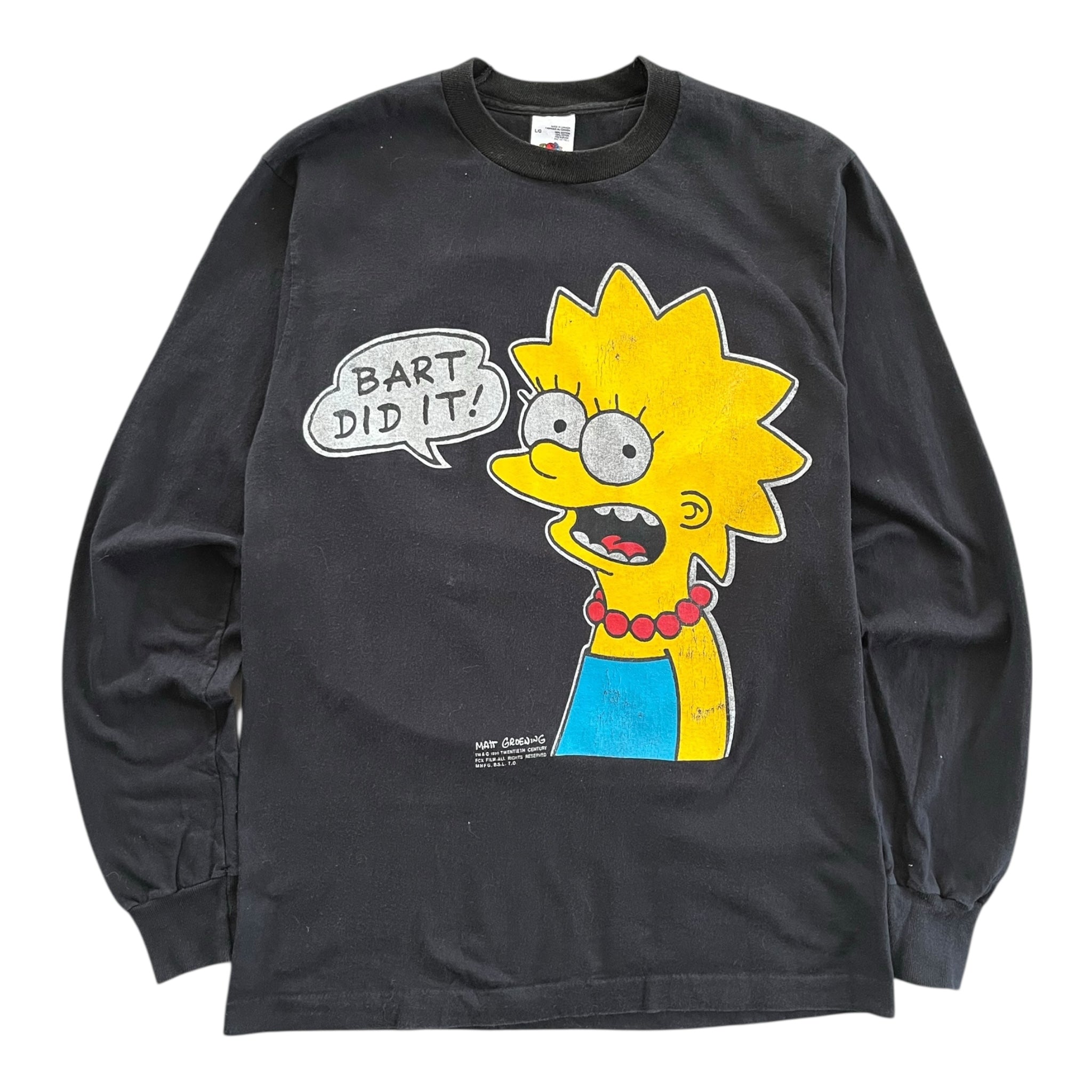 1990 The Simpsons Bart & Lisa Longsleeve Shirt