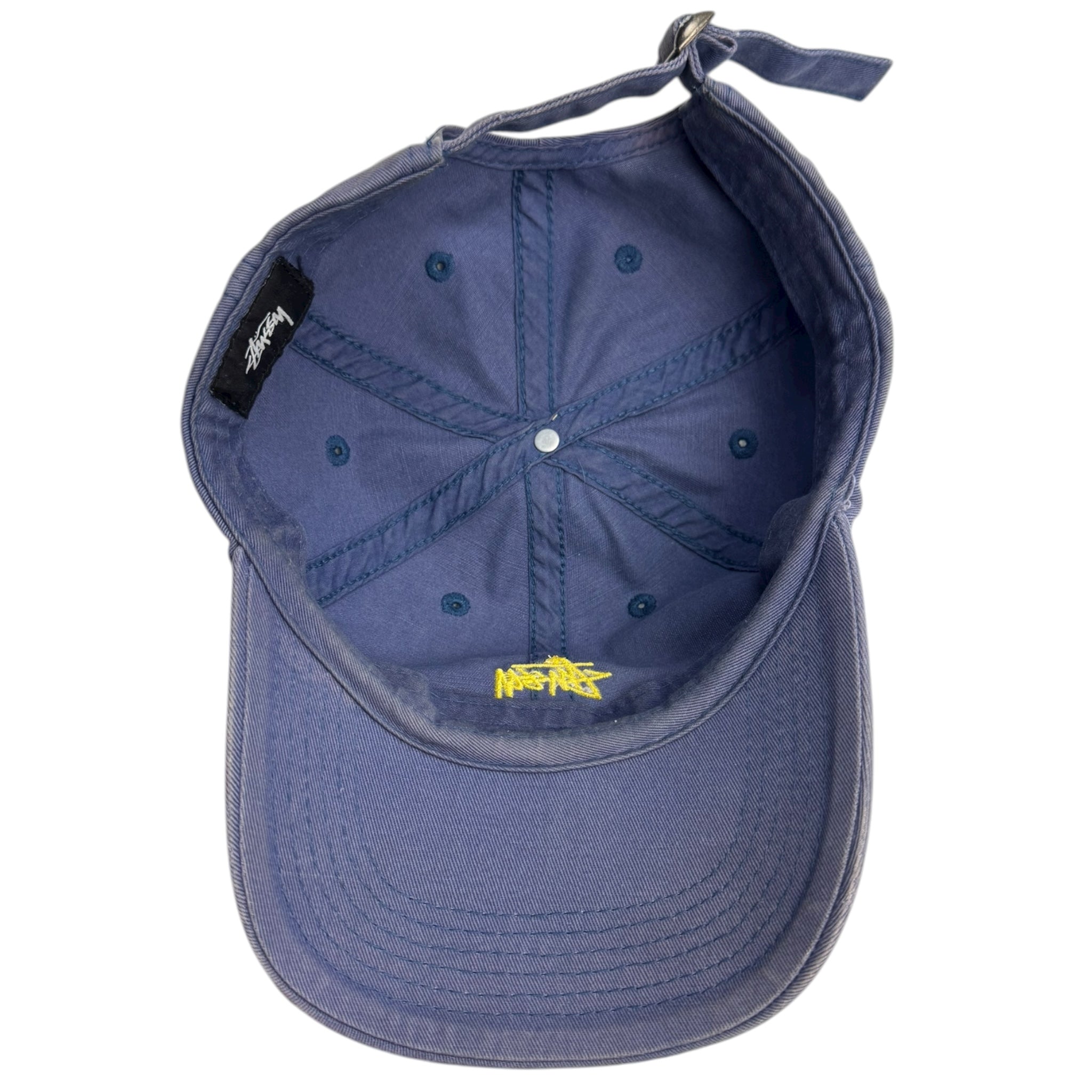 Stussy Spellout Dad Hat Faded Blue