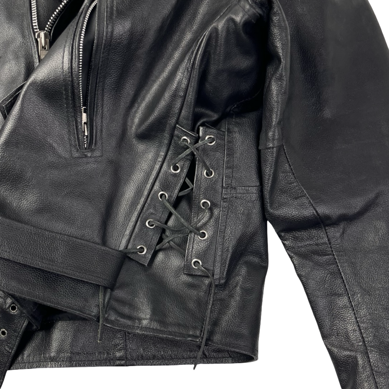 Vintage IK Double Rider Motorcycle Leather Jacket