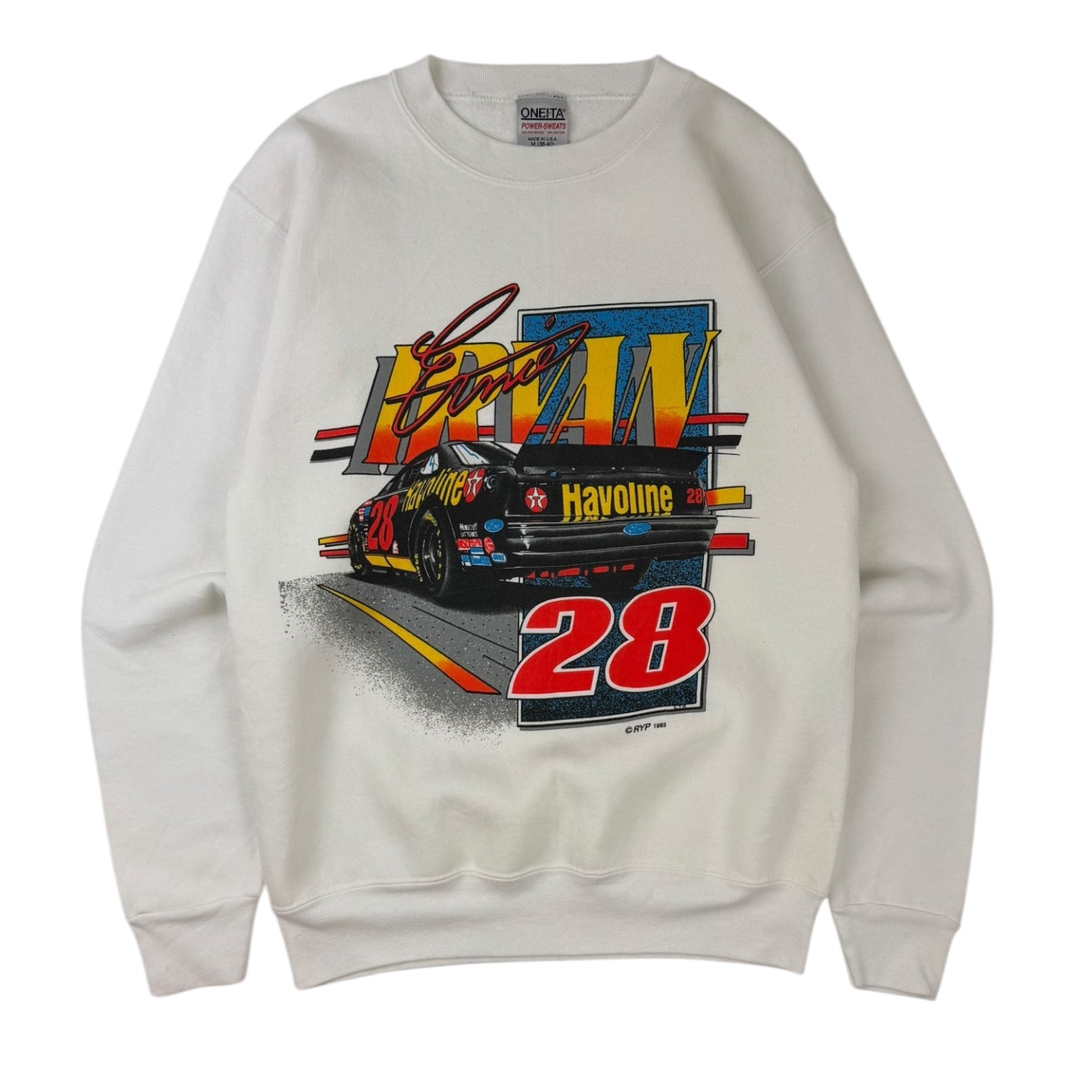 Vintage 1993 Ernie Irvan Sweatshirt White