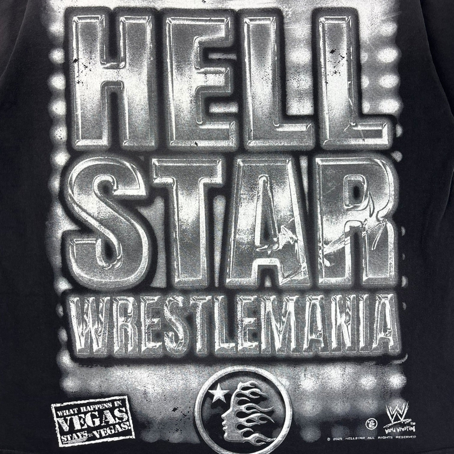 Hellstar x WWE WrestleMania 41 Tee Black