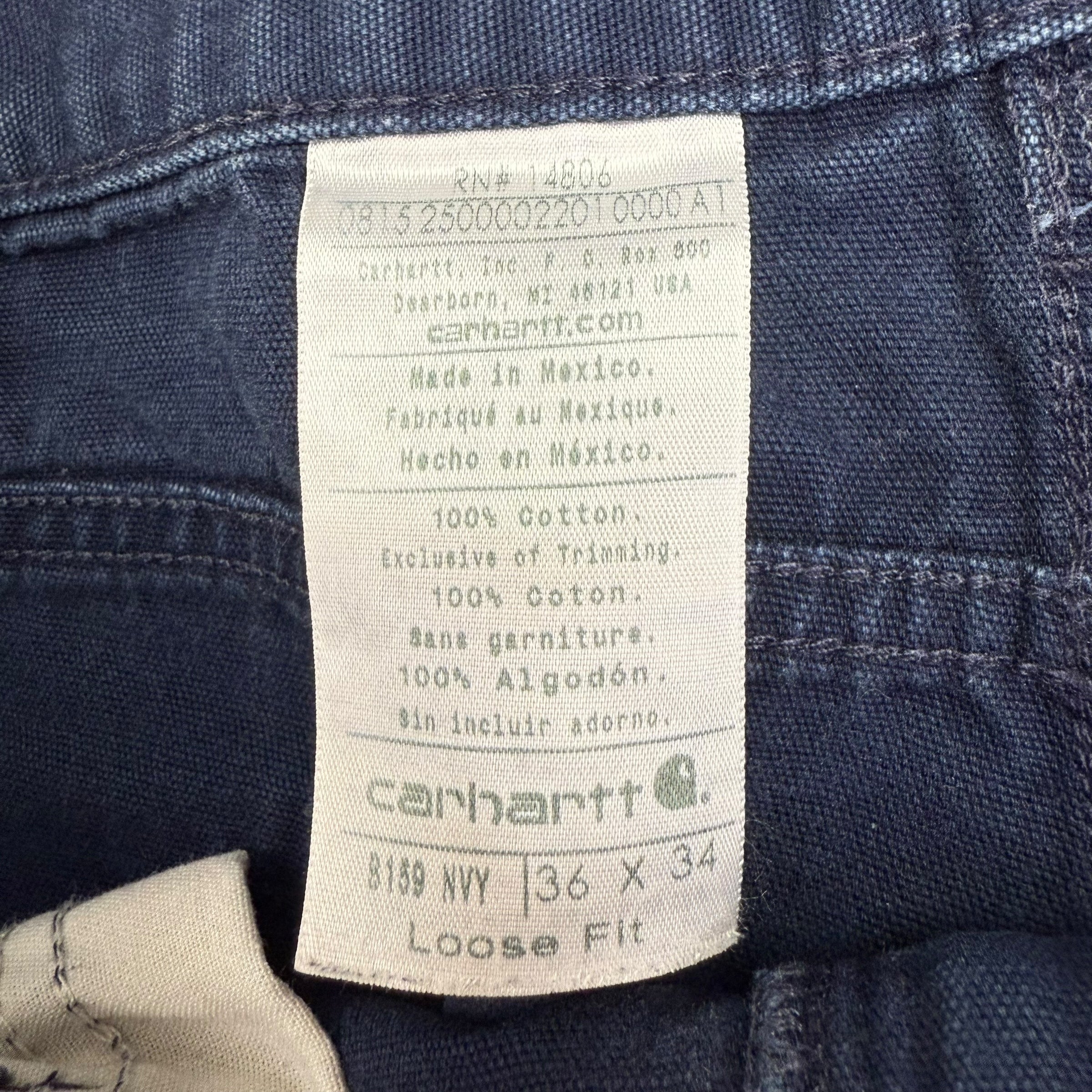 Vintage Carhartt Dungaree Pants Navy Blue