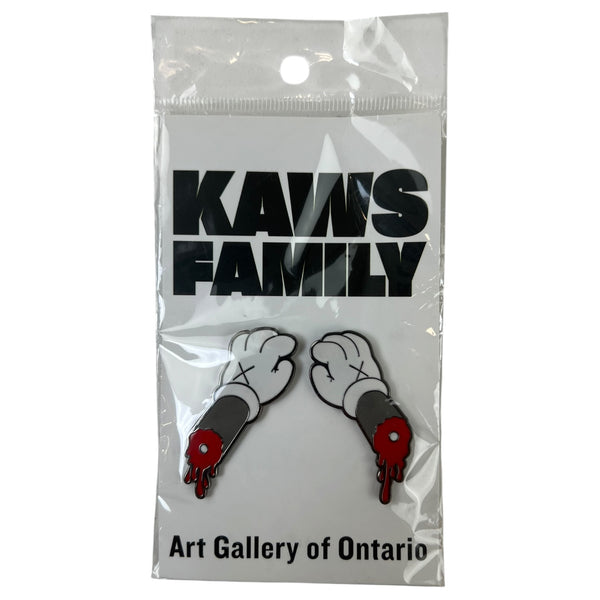Kaws Family Exhibit Pin Badges