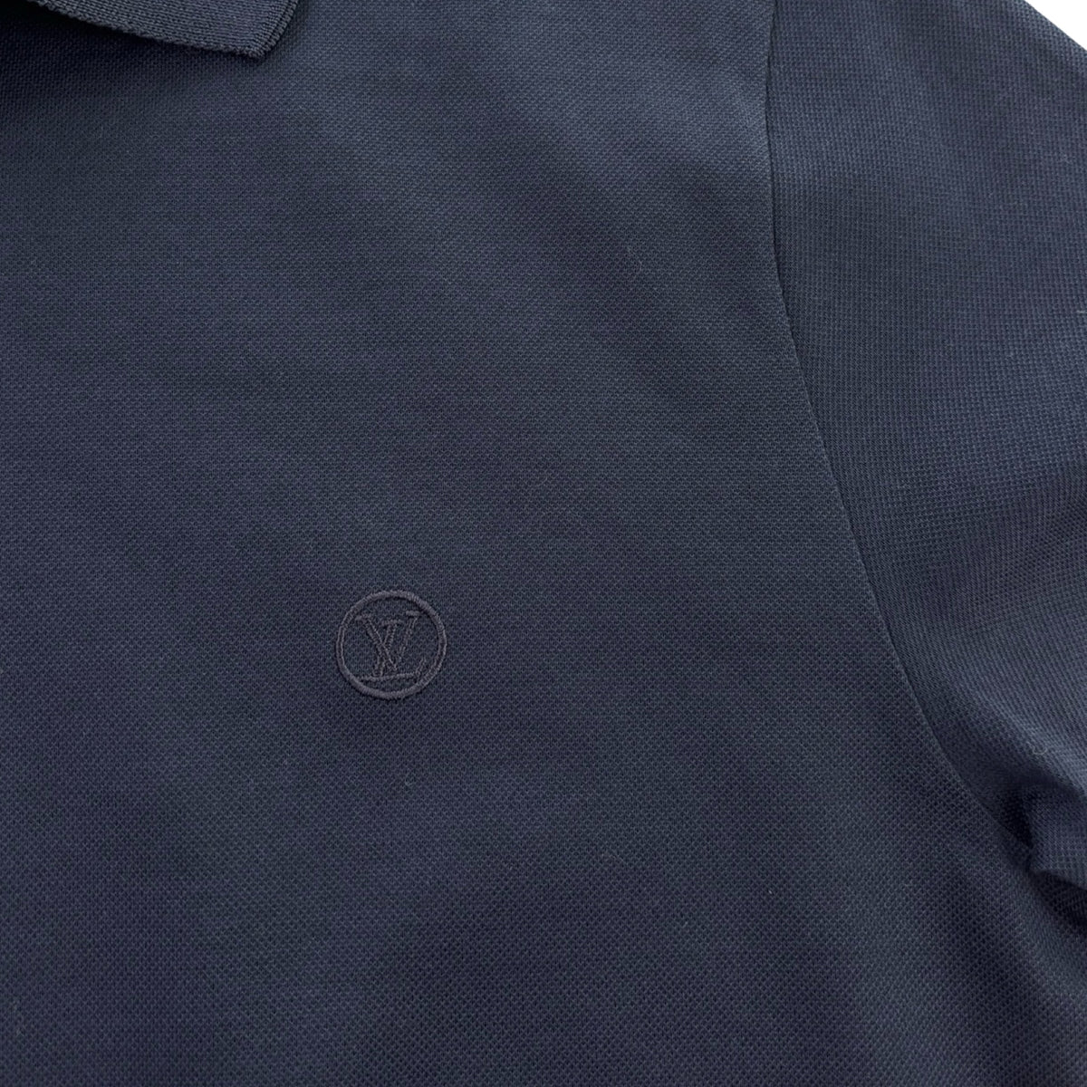 Louis Vuitton Micro Logo Polo T-Shirt Navy