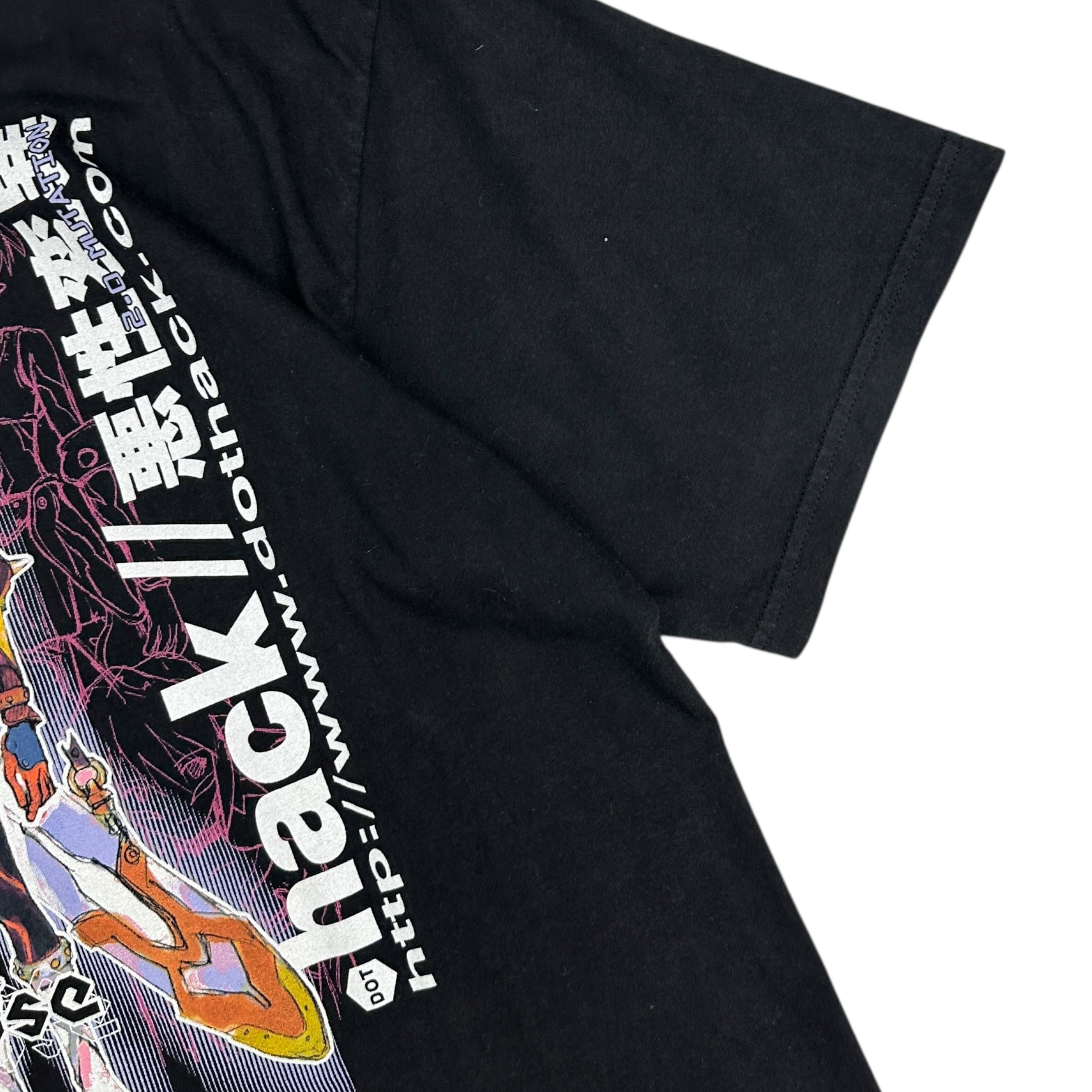 2001 Dot Hack Black Rose Anime Tee Black