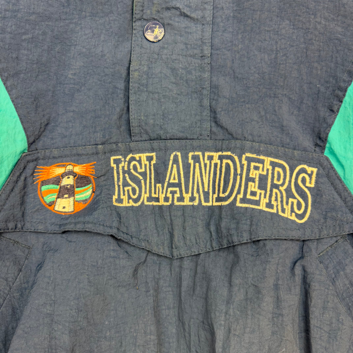 Vintage Youth Starter New York Islanders Quarter Zip Jacket Blue/Teal