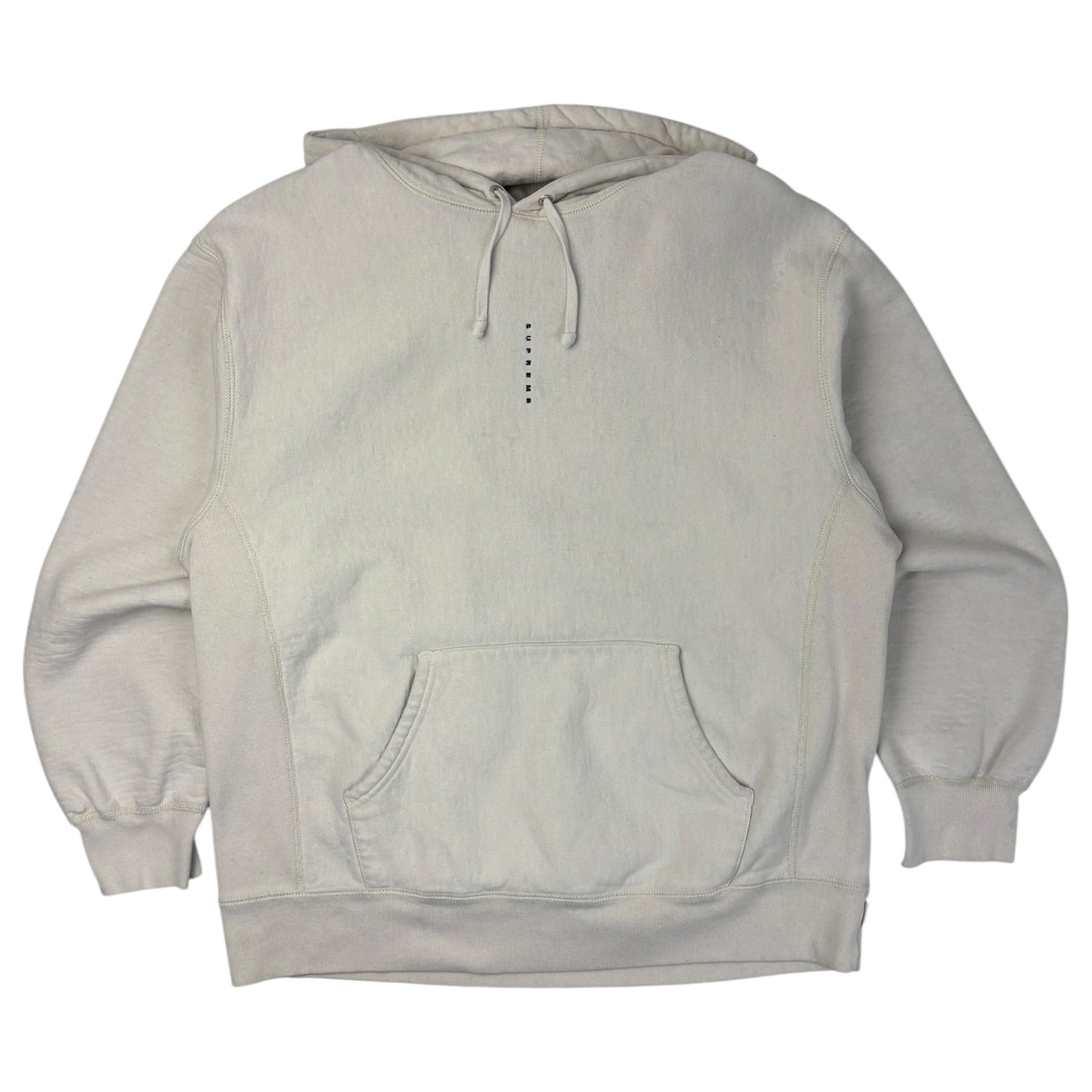 Supreme Micro Logo Hoodie Creme