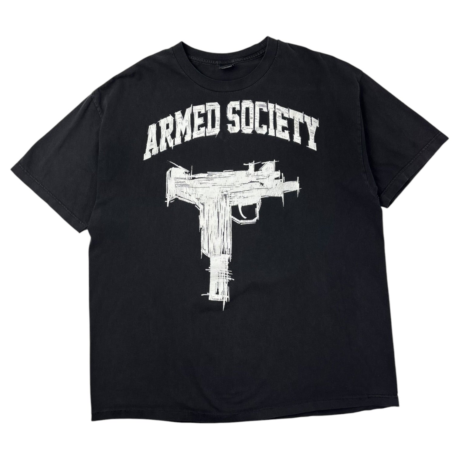 Vintage Y2K Metal Mulisha Armed Society T-Shirt Black