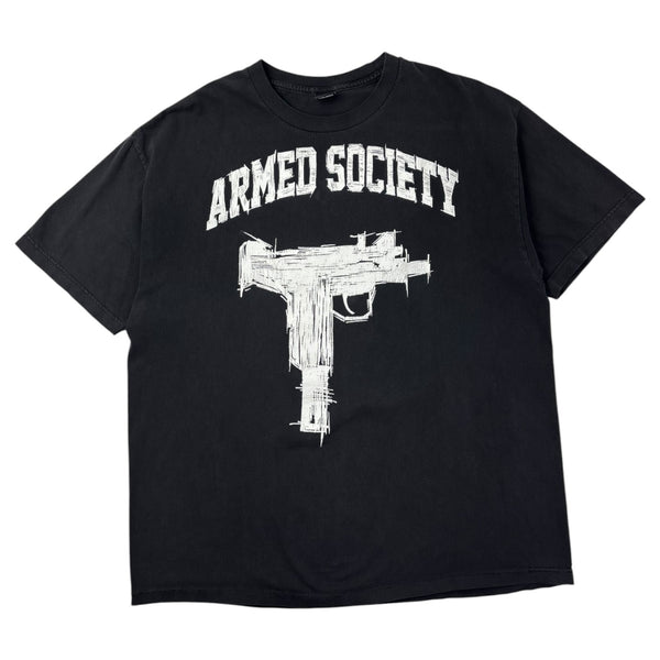 Vintage Y2K Metal Mulisha Armed Society T-Shirt Black