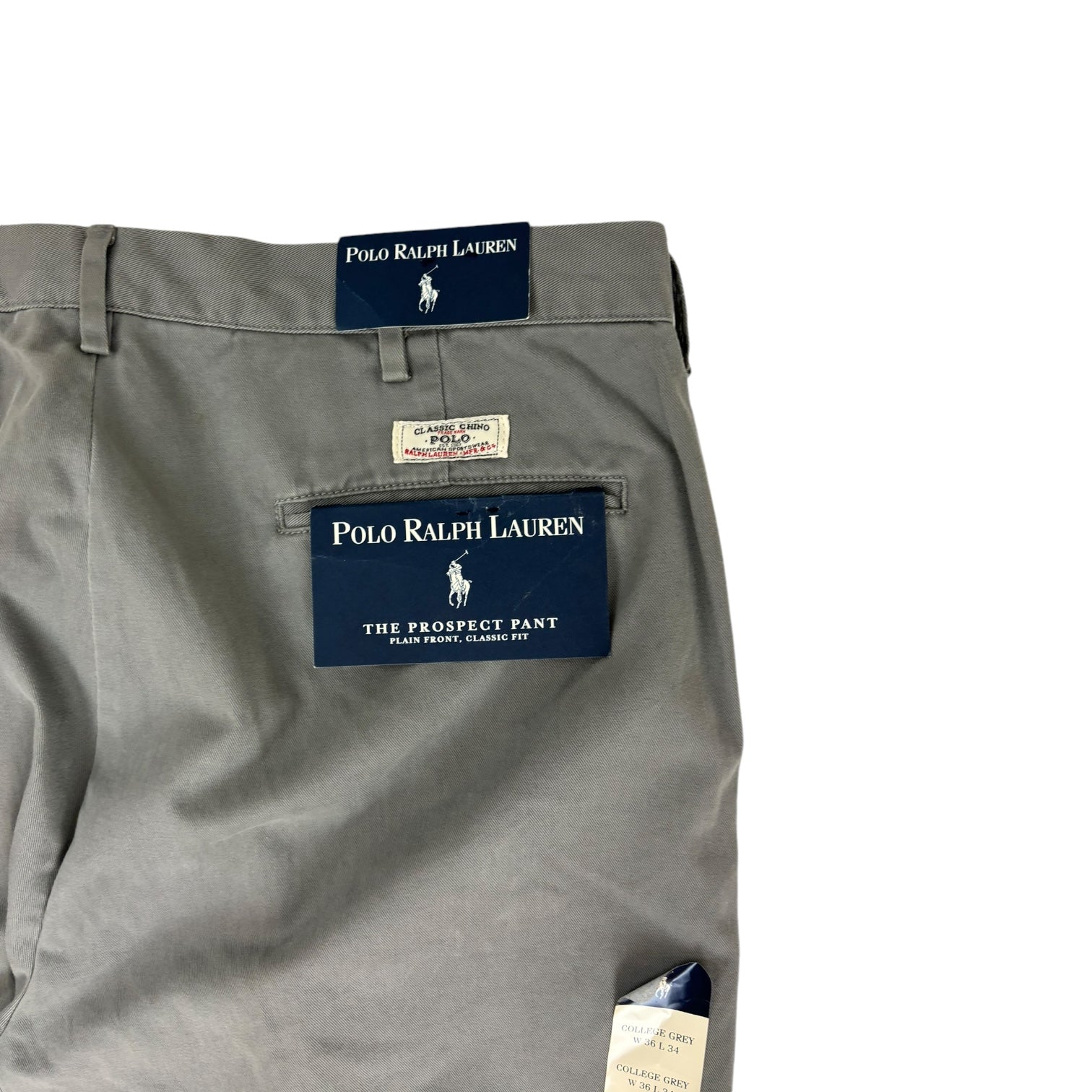 Vintage Polo Ralph Lauren Prospect Chino Pant College Grey