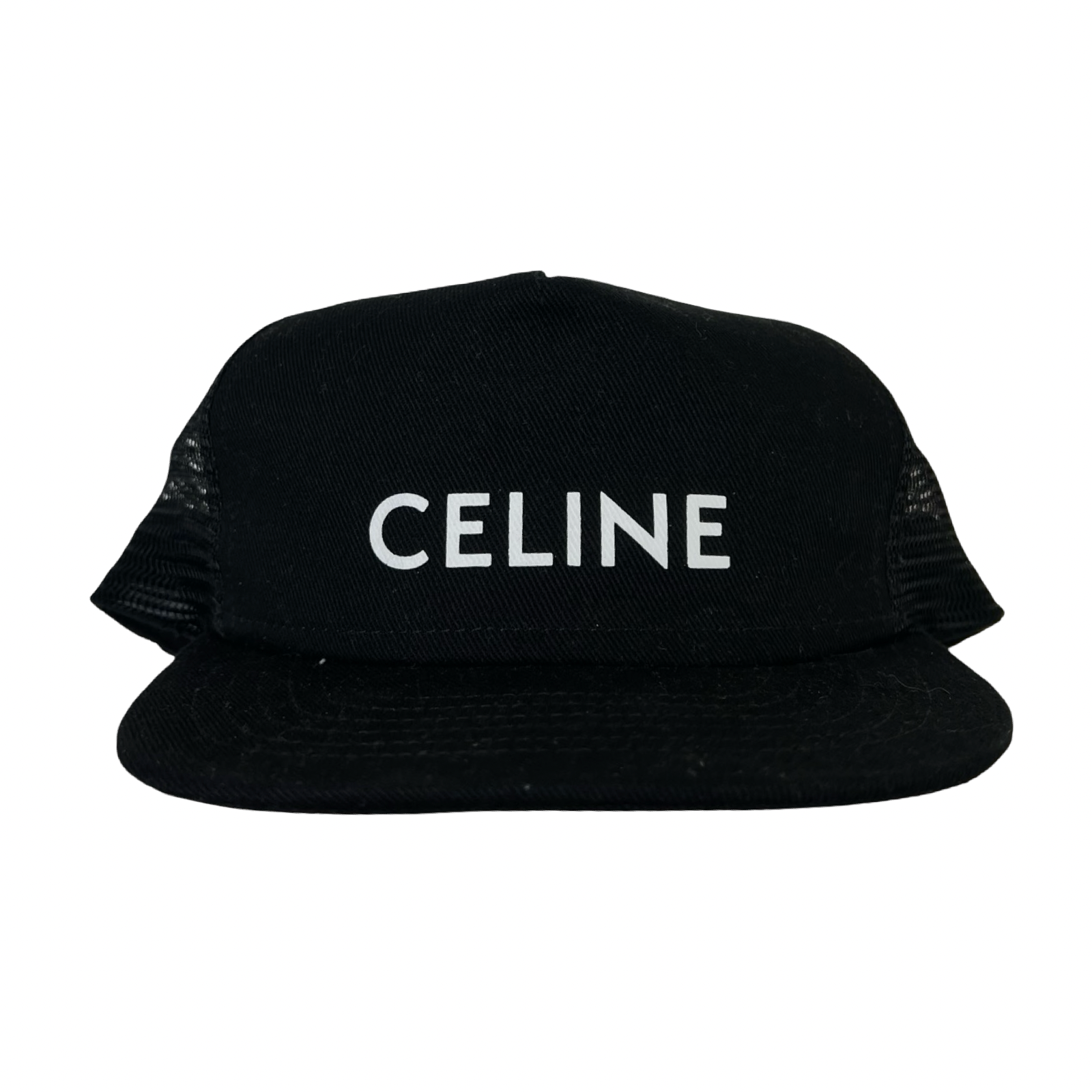Celine SnapBack Mesh Cap Black